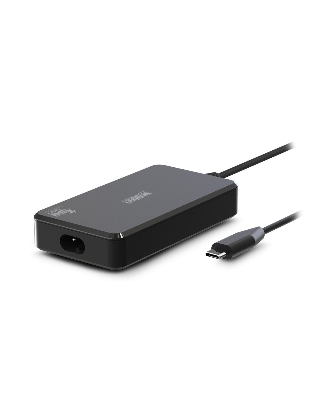 Urban Factory Powee Block Cargador Universal Usb-C Gan 65w - Cable De 180cm En Version Eu Et Uk - Negro