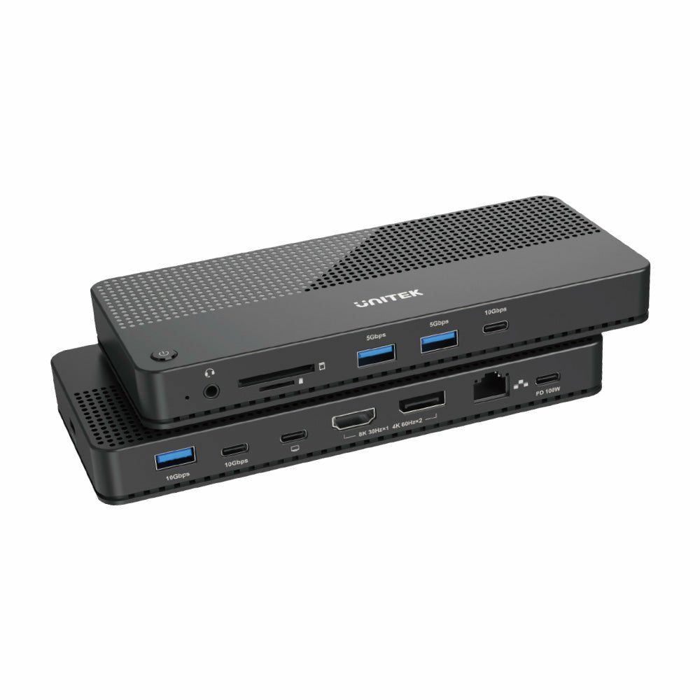 EAN 4894160047861 - UNITEK D1079A base para portátil y replicador de puertos Alámbrico USB4 Negro imagen 2