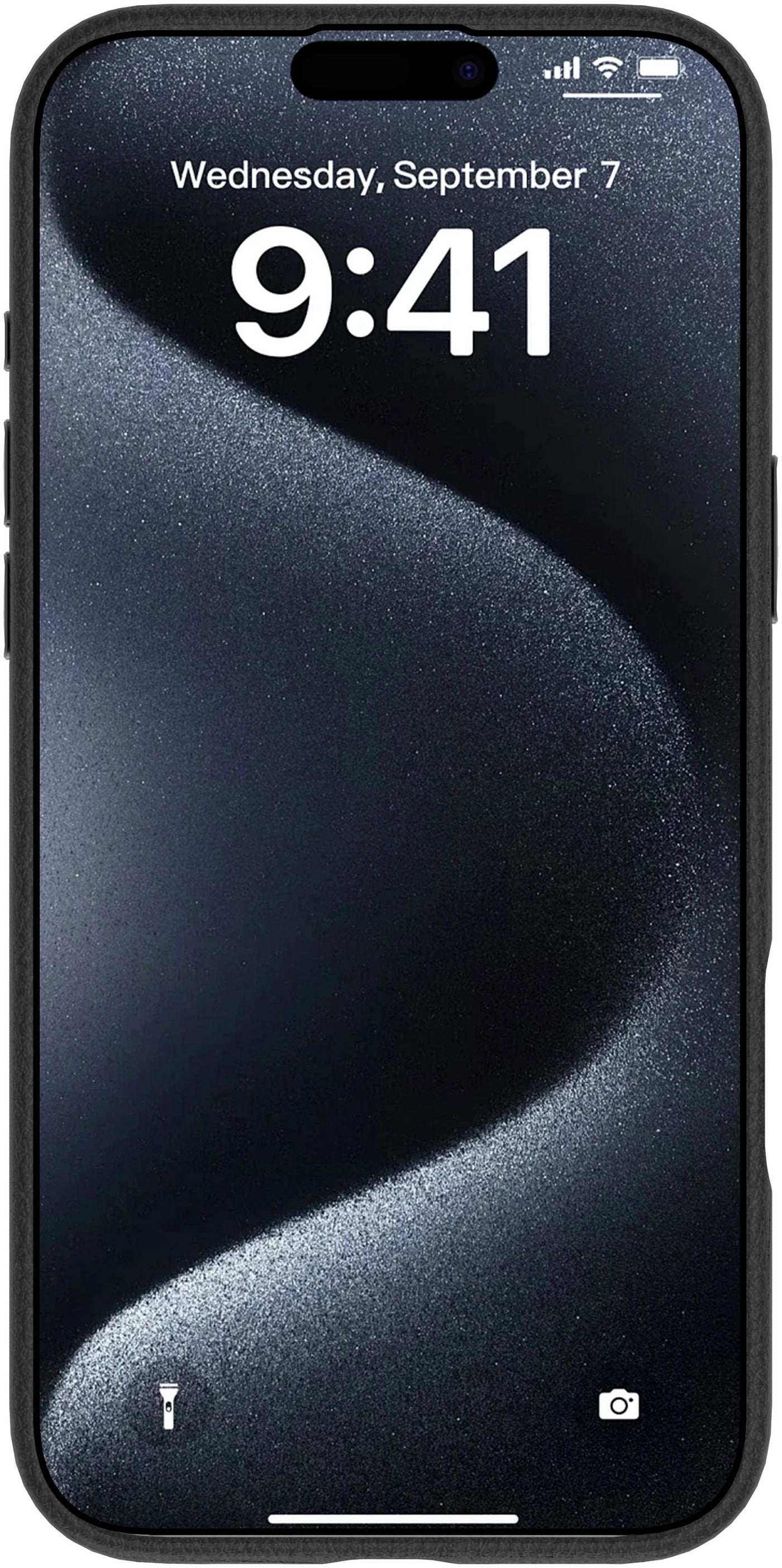 Infinite Venice Iphone 16 Pro Black Leather Magnetic Cover.