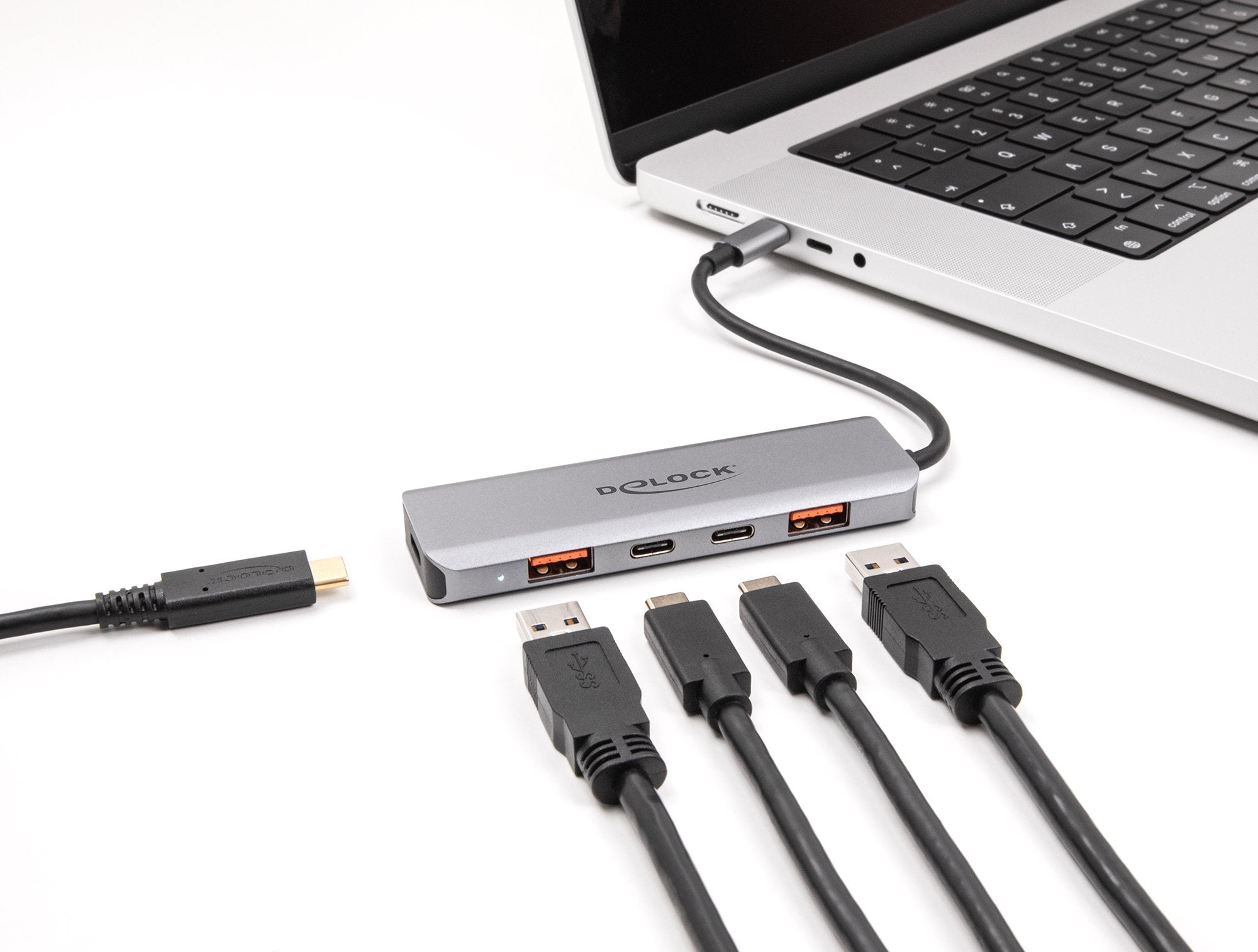 Hub Delock Usb 10 Gbps 2 Port Usb Typ-A + 2 Port Usb Tipo-C
