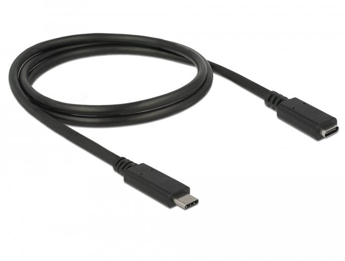 Delock 85532 Cable Usb-C M/H 1m Negro