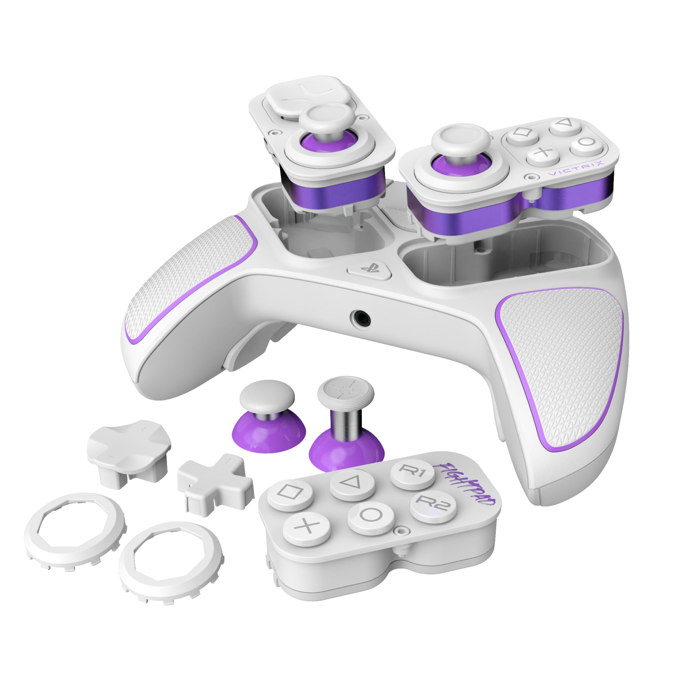 EAN 0708056071967 - PDP 052-002-WH mando y volante Violeta, Blanco RF/USB Gamepad Analógico/Digital PC, PlayStation 4, PlaySt imagen 10