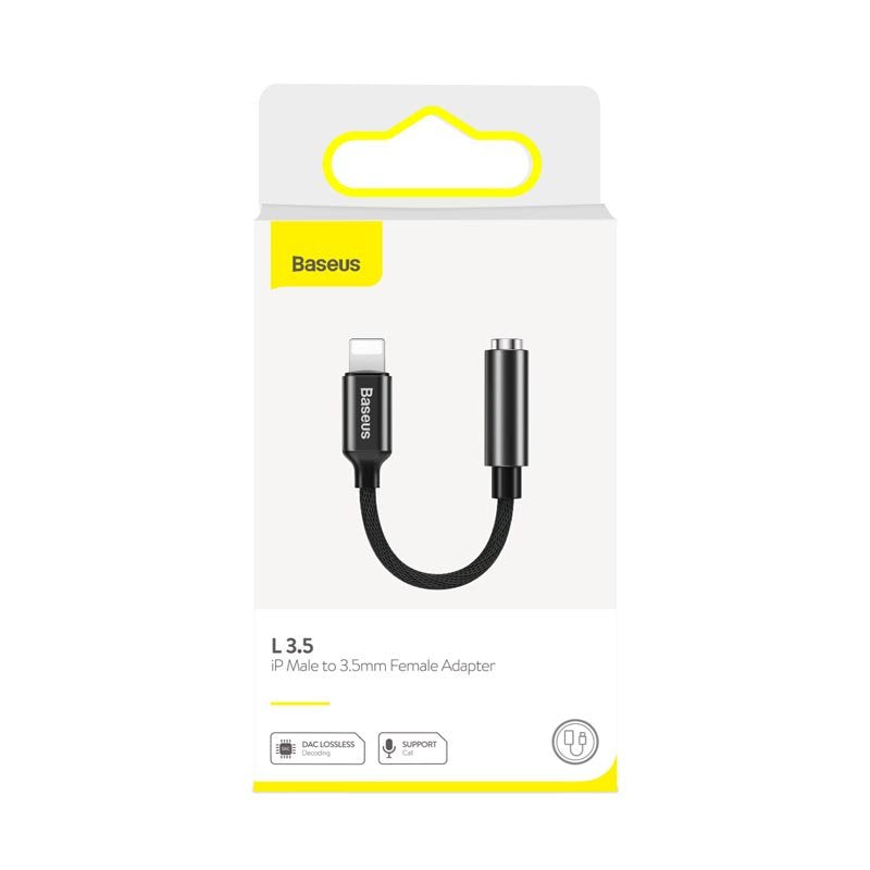 EAN 6953156214118 - Baseus CALL3-01 cable de teléfono móvil Negro 3,5mm Lightning imagen 8
