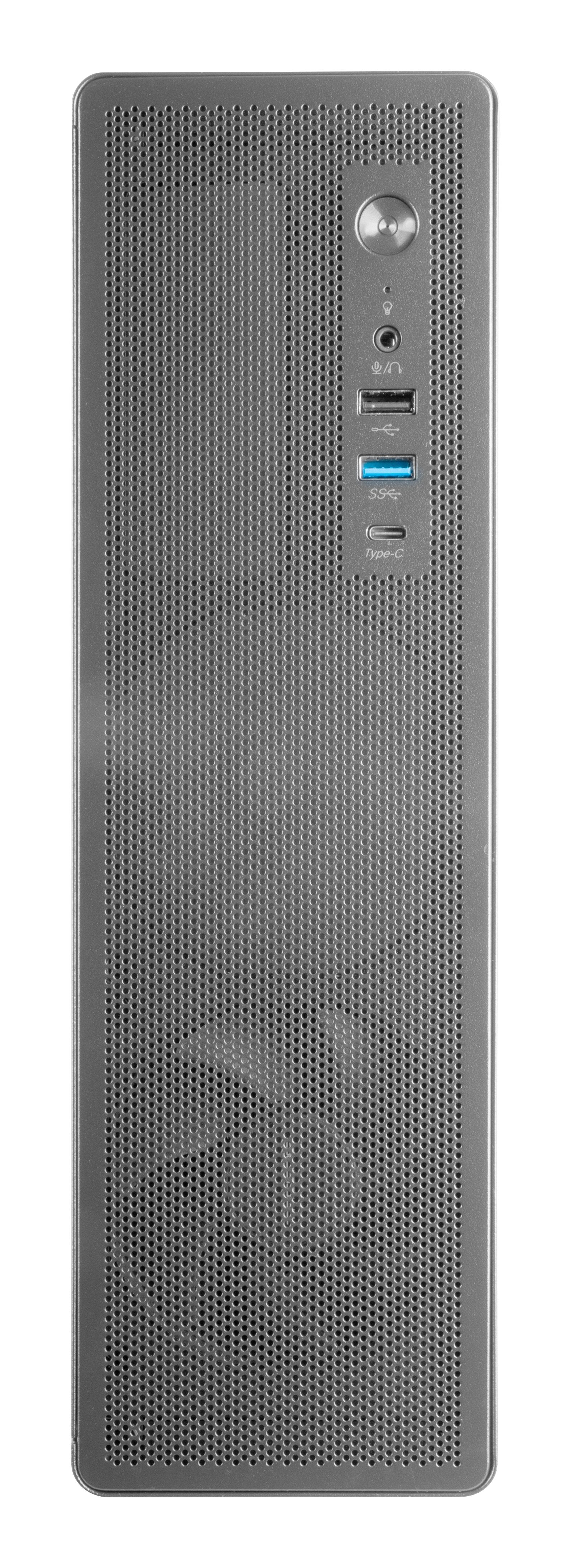 Caja Microatx Slim Tacens 2aeroslim500 90mm Fan Paneles Mesh Usb-C Color Negro F.A Tfx 500w