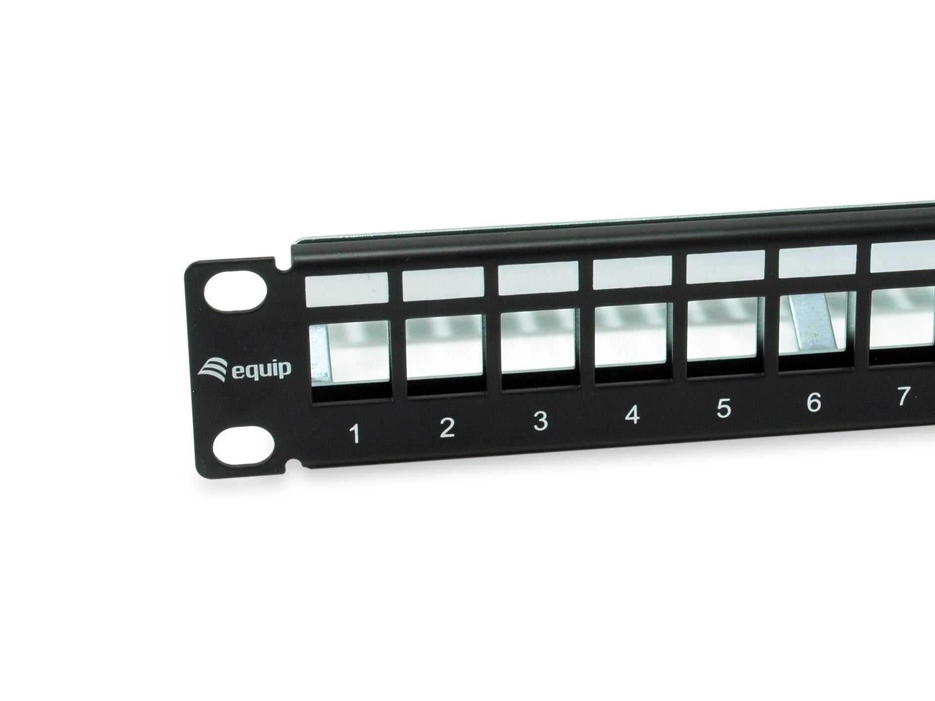 Equip Patchpanel 12x Cat6a 10" Ftp 1he Keymone Montage Sw