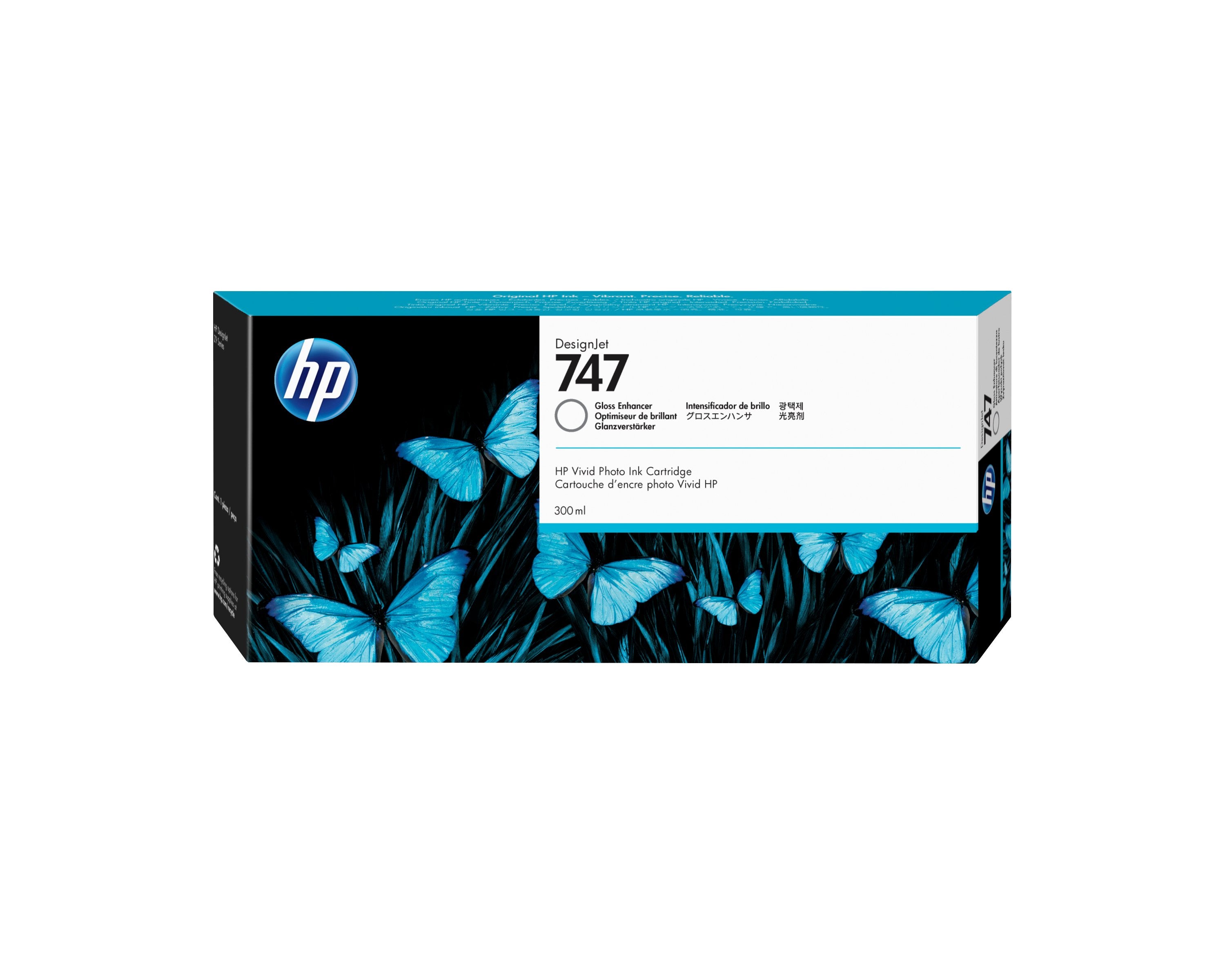 EAN 0191628213627 - HP 747 300-ml Gloss Enhancer DesignJet Ink Cartridge cabeza de impresora Inyección de tinta térmica imagen 1