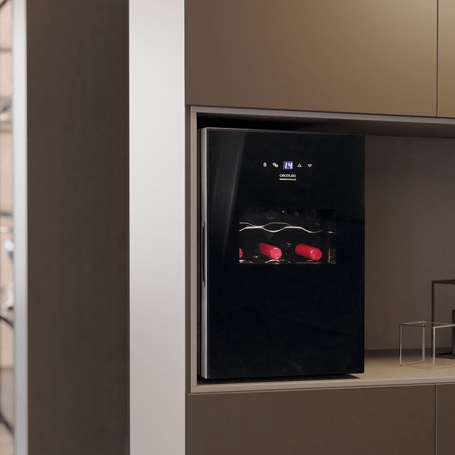 Vinoteca Cecotec Bolero Grandsommelier 1550 Coolcrystal Bodega Para 15 Botellas