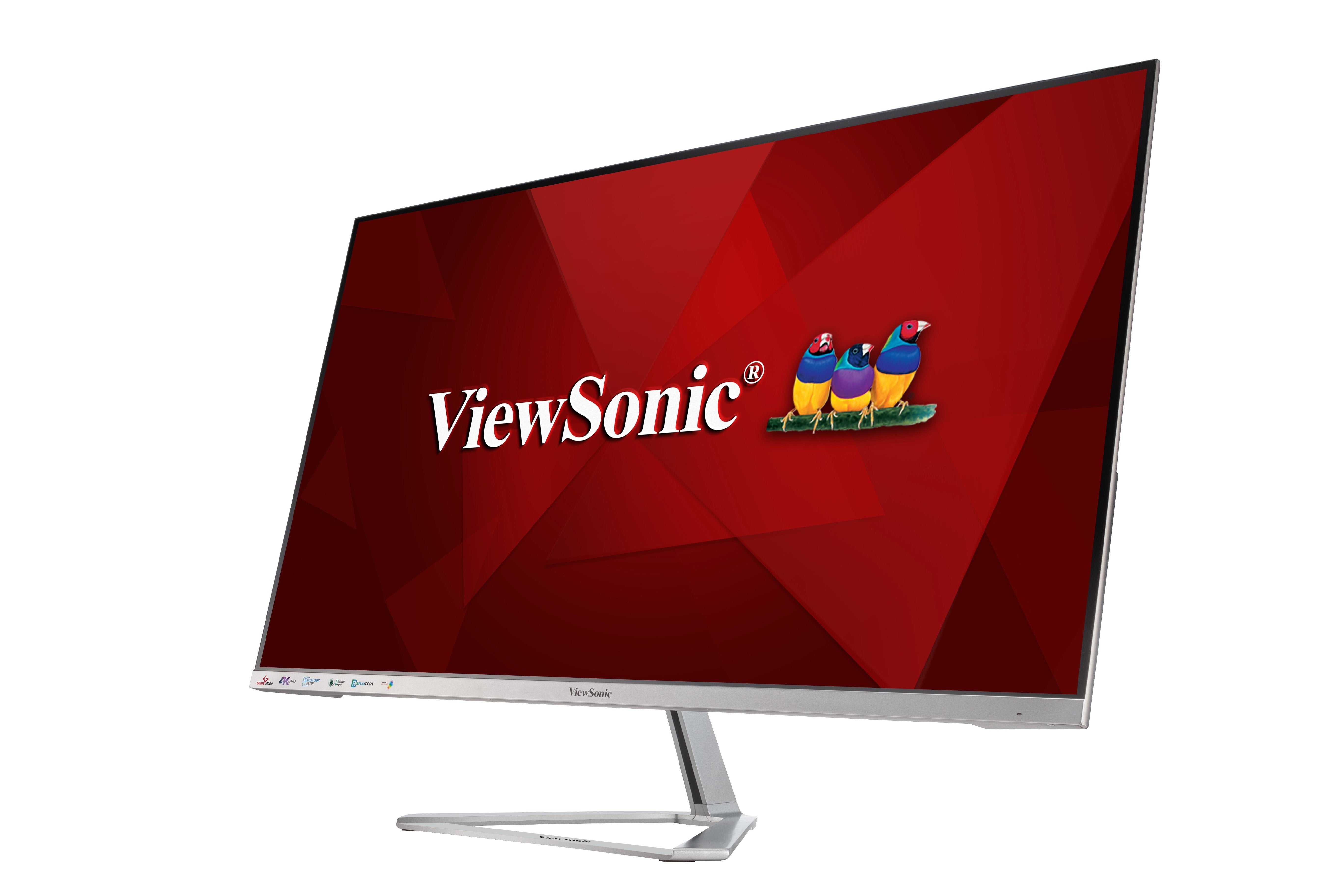 Monitor Viewsonic 32" Vx3276-4k-Mhd Plata 2xhdmi/Dp/M-Dp/3840x2160/4ms/Vesa 100/Altavoces Vx3276-4k-Mhd