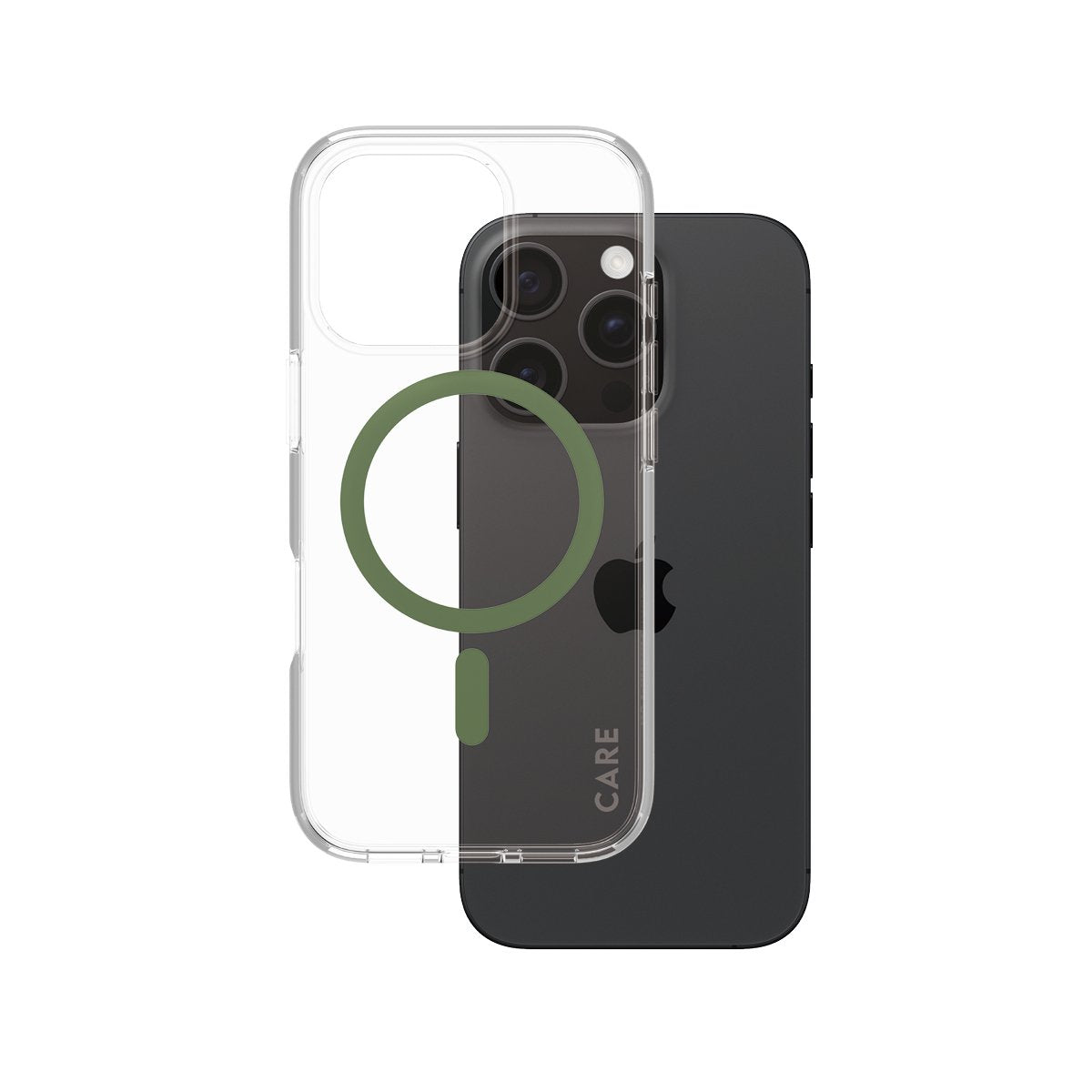 EAN 5715685004360 - PanzerGlass CARE™ by ® Urban Combat Case Transparent w. Green MagSafe iPhone 16 Pro funda para teléfono m imagen 1