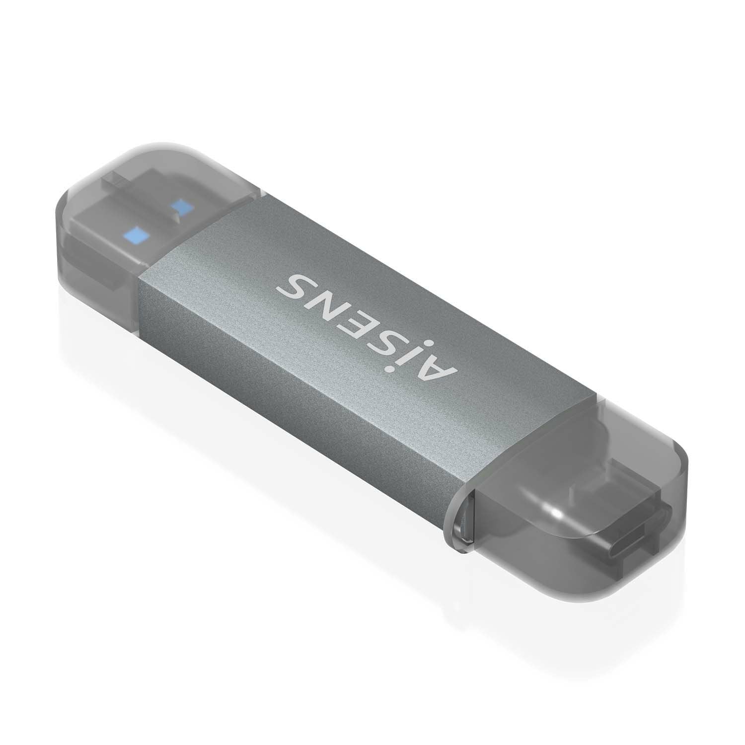 EAN 8435739901205 - AISENS ASCR-2AC08-GR lector de tarjeta USB 3.2 Gen 1 (3.1 Gen 1) Type-A/Type-C imagen 1