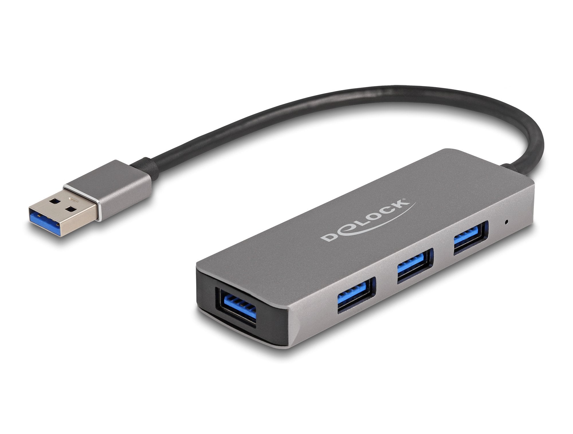 Delock 63171 Hub Usb 3.2 Gen 1 (3.1 Gen 1) Type-A 5000 Mbit/S Gris
