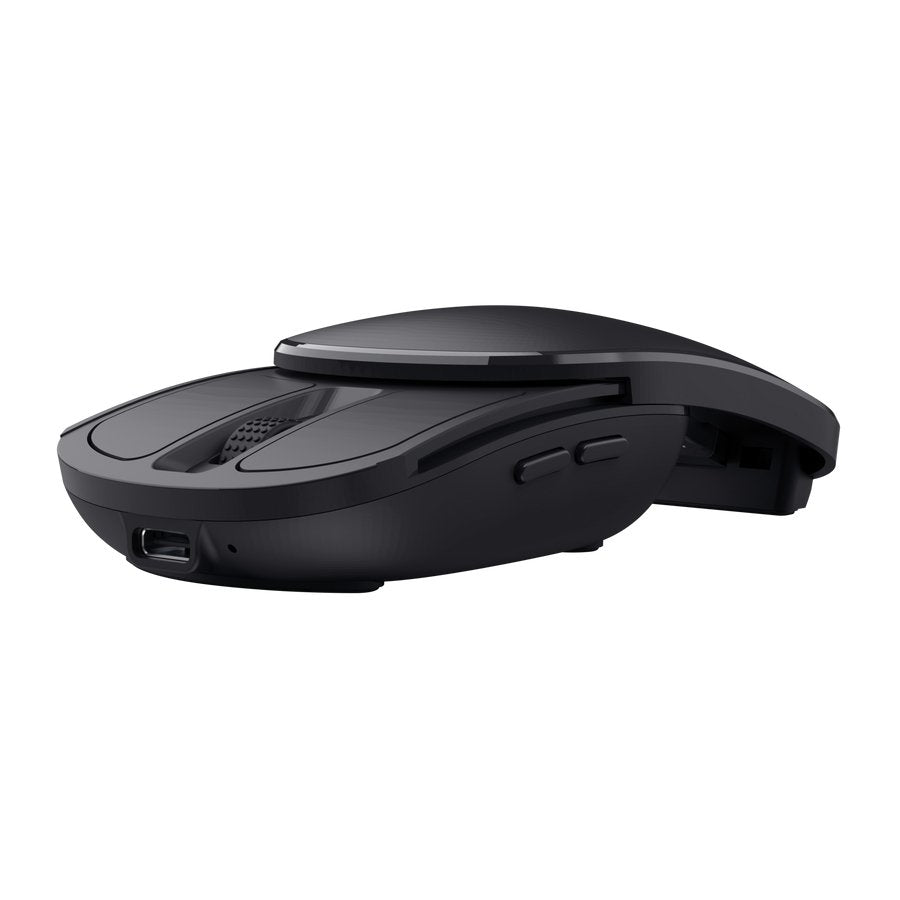 Mouse Trust Wireless Zylo Negro 2400 Dpi Ajustable 6 Botones Plegable