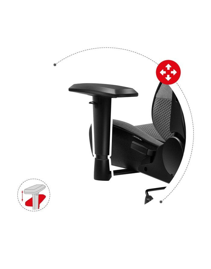 EAN 5903796013016 - Huzaro Force 6.2 Silla para videojuegos de PC Asiento (de seguridad) de butaca Negro, Rojo imagen 13