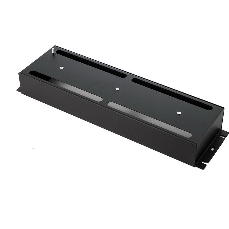 19" Panel With Din Rail For Modular Equipment Installation In The Cabinet, Black