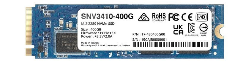 EAN 0846504004591 - Synology SNV3410 400 GB M.2 PCI Express 3.0 NVMe imagen 1