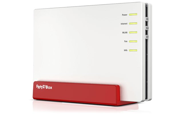 EAN 4023125029219 - Box FRITZ! 7583 VDSL INT router inalámbrico Gigabit Ethernet Doble banda (2,4 GHz / 5 GHz) Rojo, Blanco imagen 1