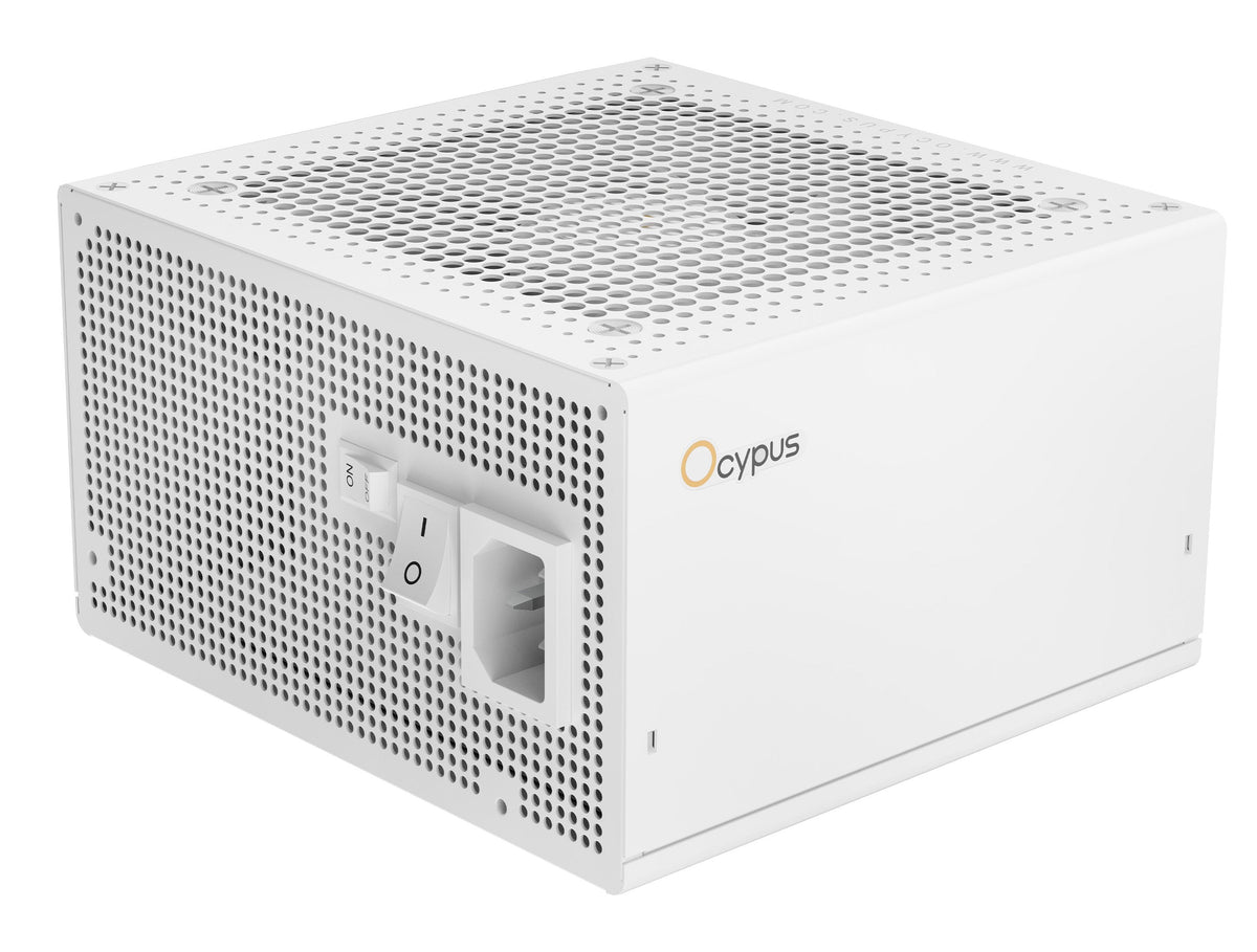 Fuente De Alimentación Ocypus Iota P1000 1x Gpu De Alta Potencia De 12 Pines, 3x Pcie, Gestión De Cables, 1000 Vatios Blanco Iota-P1000-G1ffw