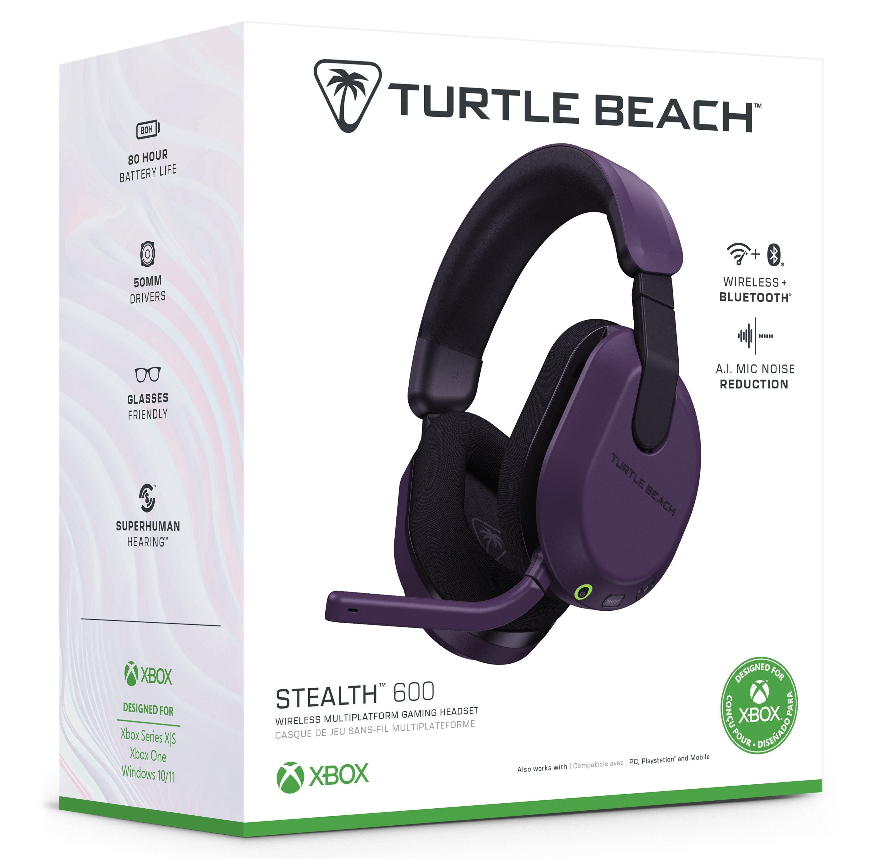 EAN 0731855021086 - Turtle Beach Stealth 600 Gen 3 Auriculares Inalámbrico Diadema Juego USB Tipo C Bluetooth Púrpura imagen 11