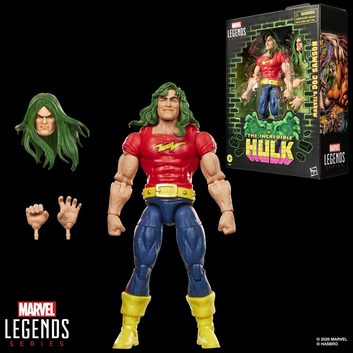 Figura Hasbro Marvel Legends Series The Incredible Hulk Marvel'S Doc Samson