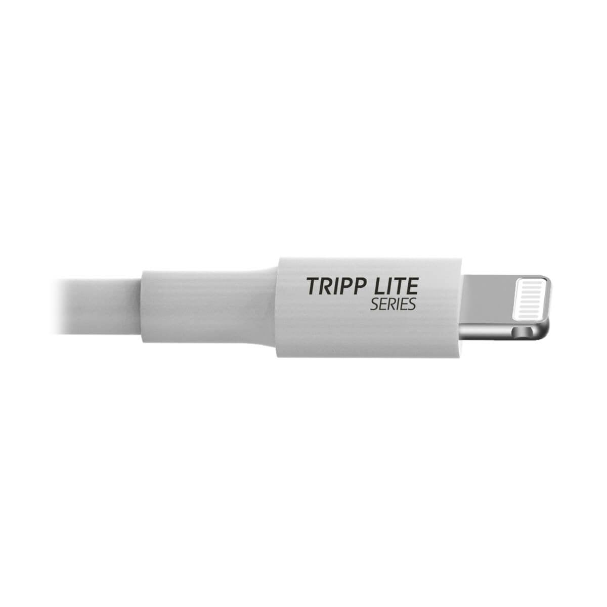 Eaton Tripp Lite Usb-A To Lightning Sync/Charge Cable Mfi Certified White M/M Usb 2.0 3 Ft. (0.91 M)