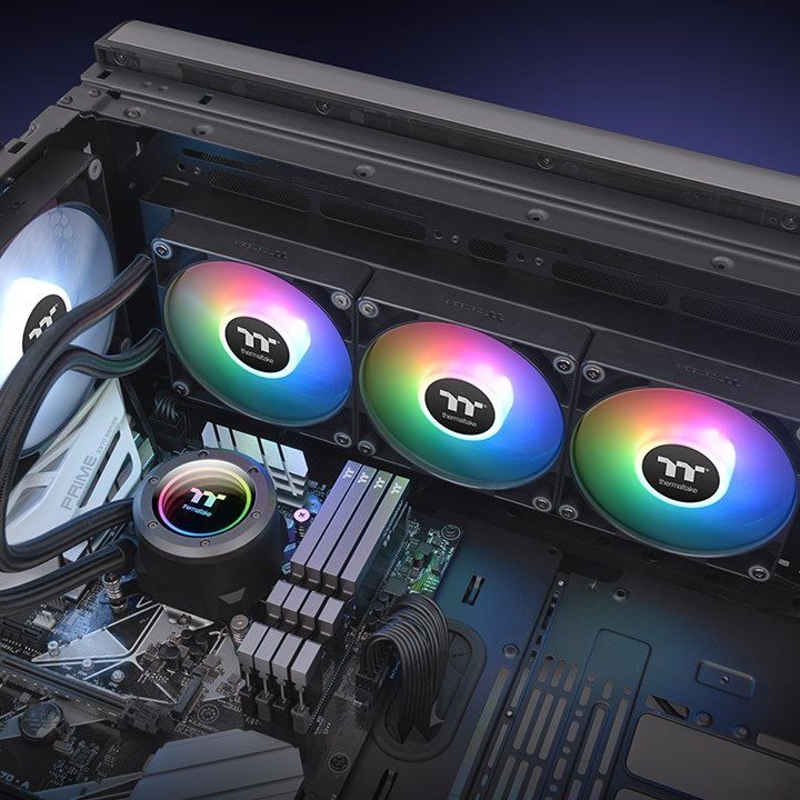 EAN 0841163087930 - Thermaltake TH420 V2 ARGB Procesador Sistema de refrigeración líquida todo en uno 14 cm Negro 1 pieza(s) imagen 5