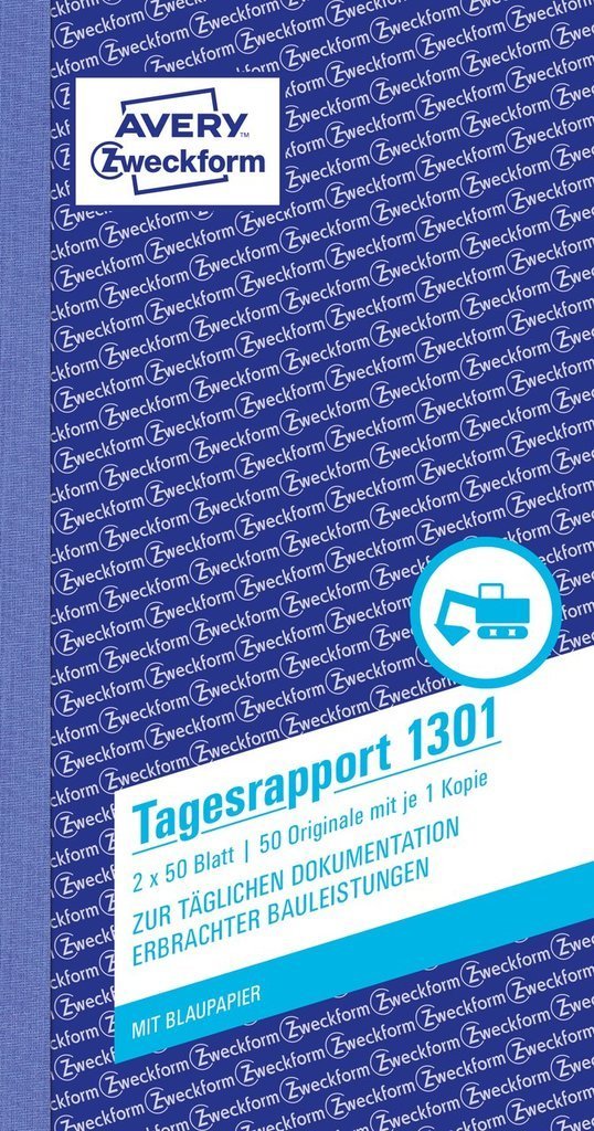 Avery Zweckform Tagesbericht - 50 Hoja - Kopie