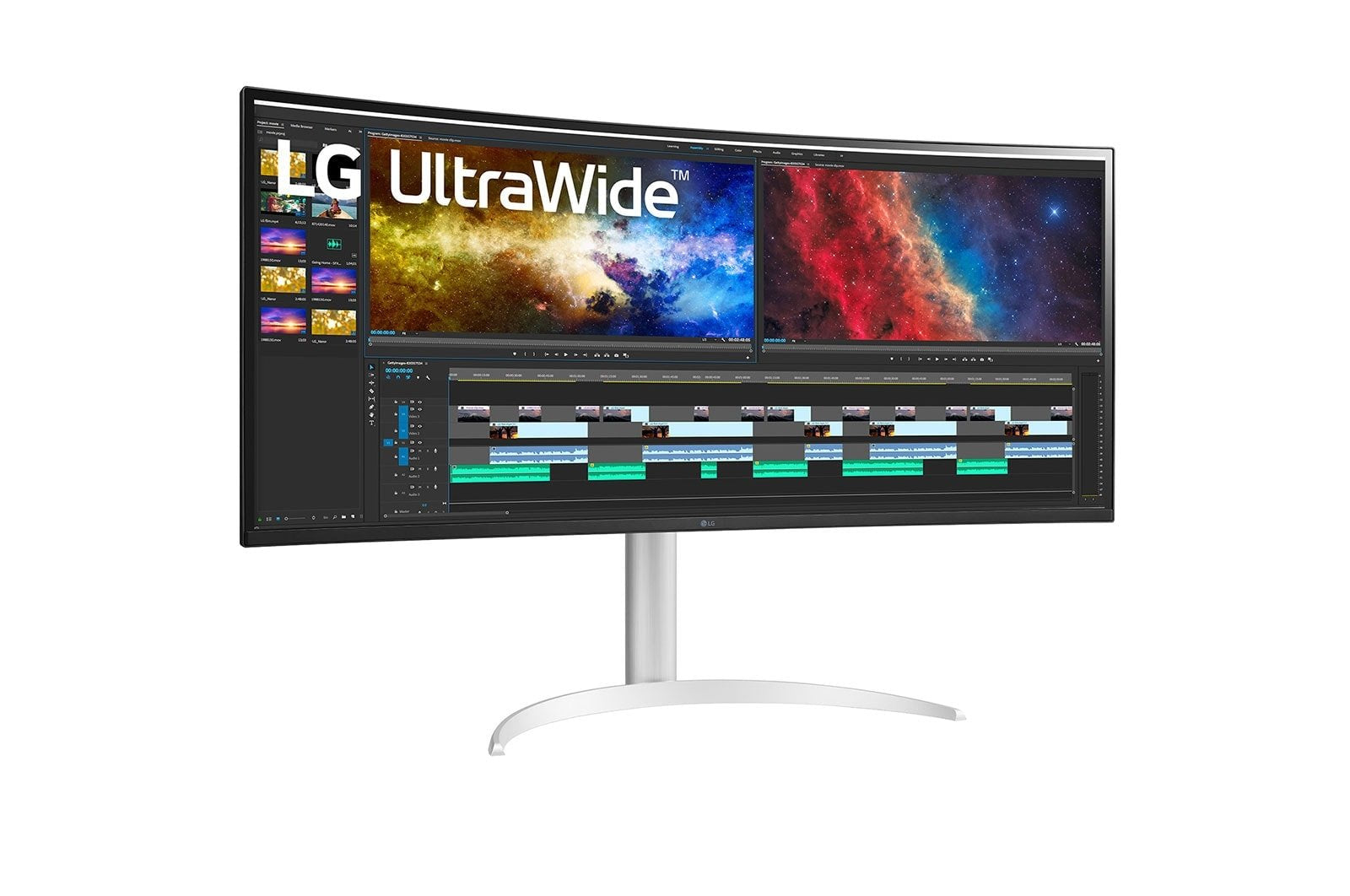 Lg 38" 38bq85c-W Ultrawide Curved Qhd Ips 21:9 Hdmi Dp Usb-C