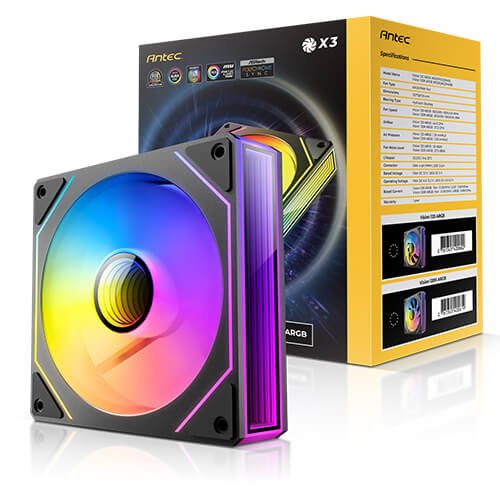 Ventilador Cpu Antec Vision Argb 3x Vent Reverse 120mm Rgb Negro