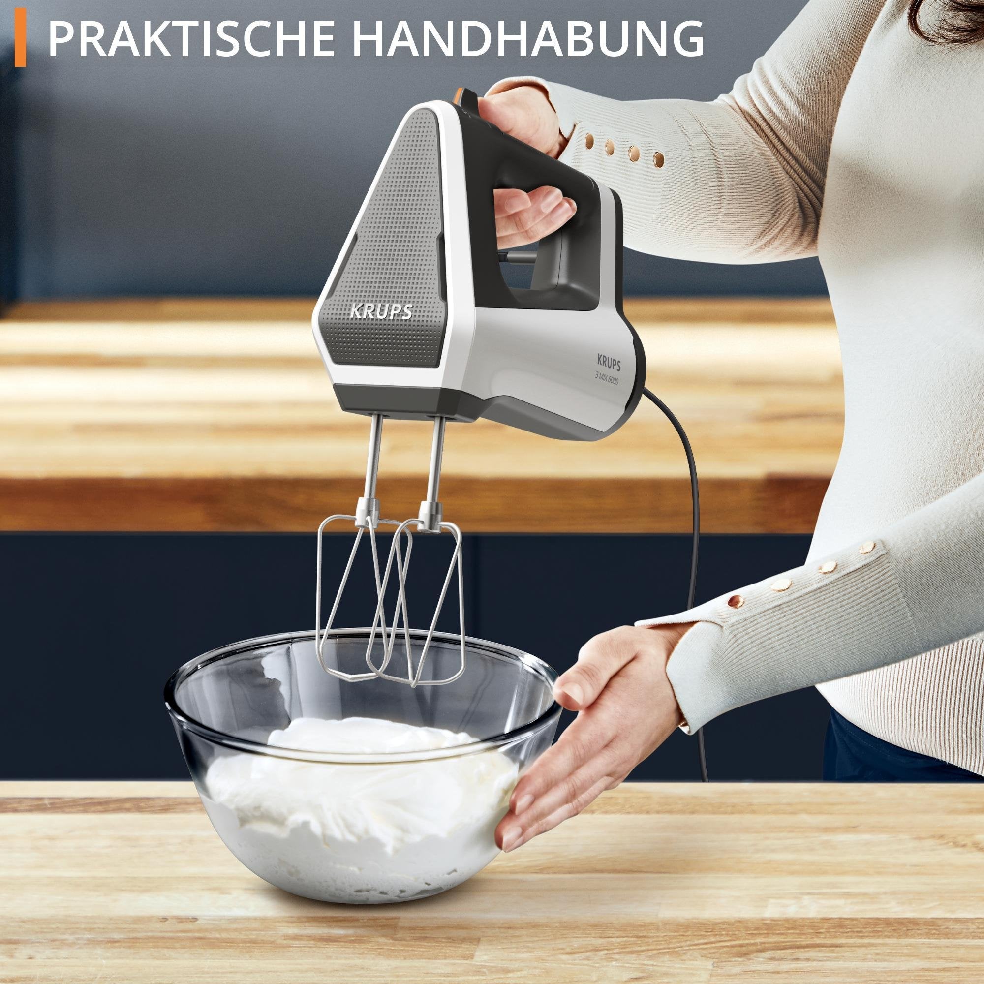 EAN 3016667290859 - Krups 3MIX 6000 Batidora de mano 600 W Gris, Blanco imagen 7