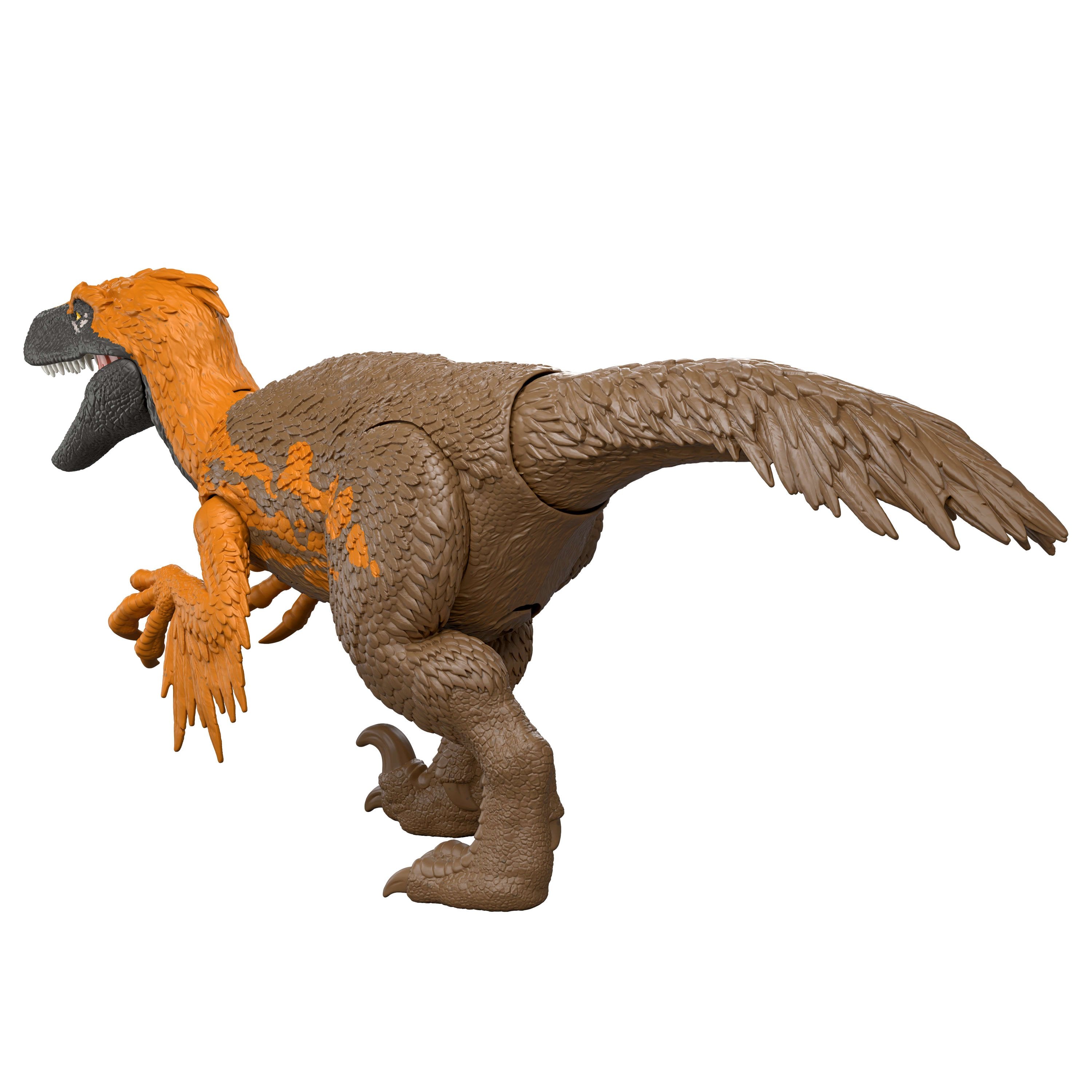 Figura Mattel Jurassic World Wild Roar Utahraptor, Personaje Jgc80