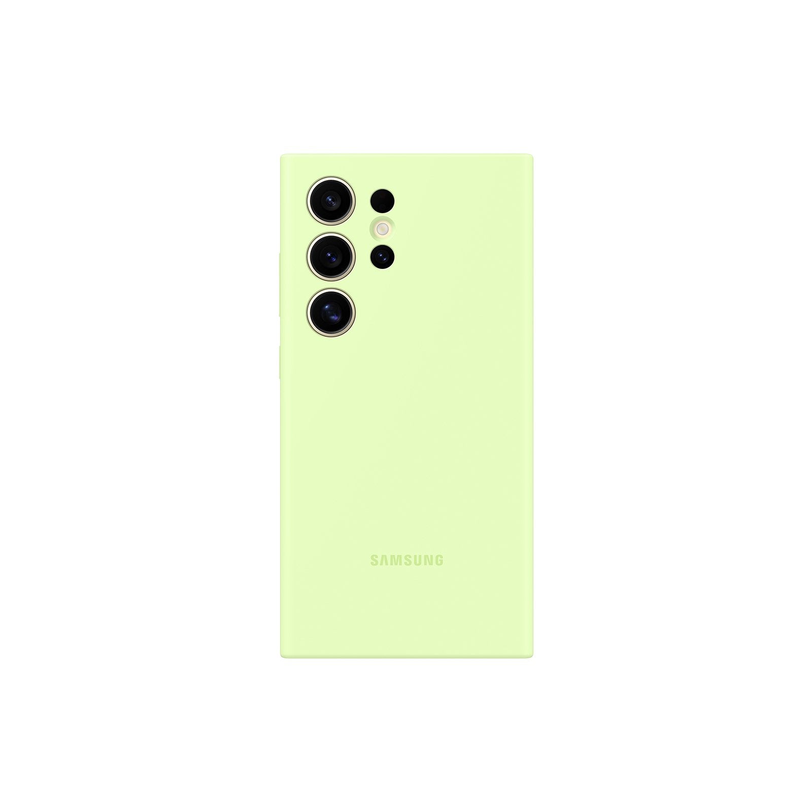 Samsung Silicone Case Green Funda Para Galaxy S24 Ultra  (6.8") Amarillo