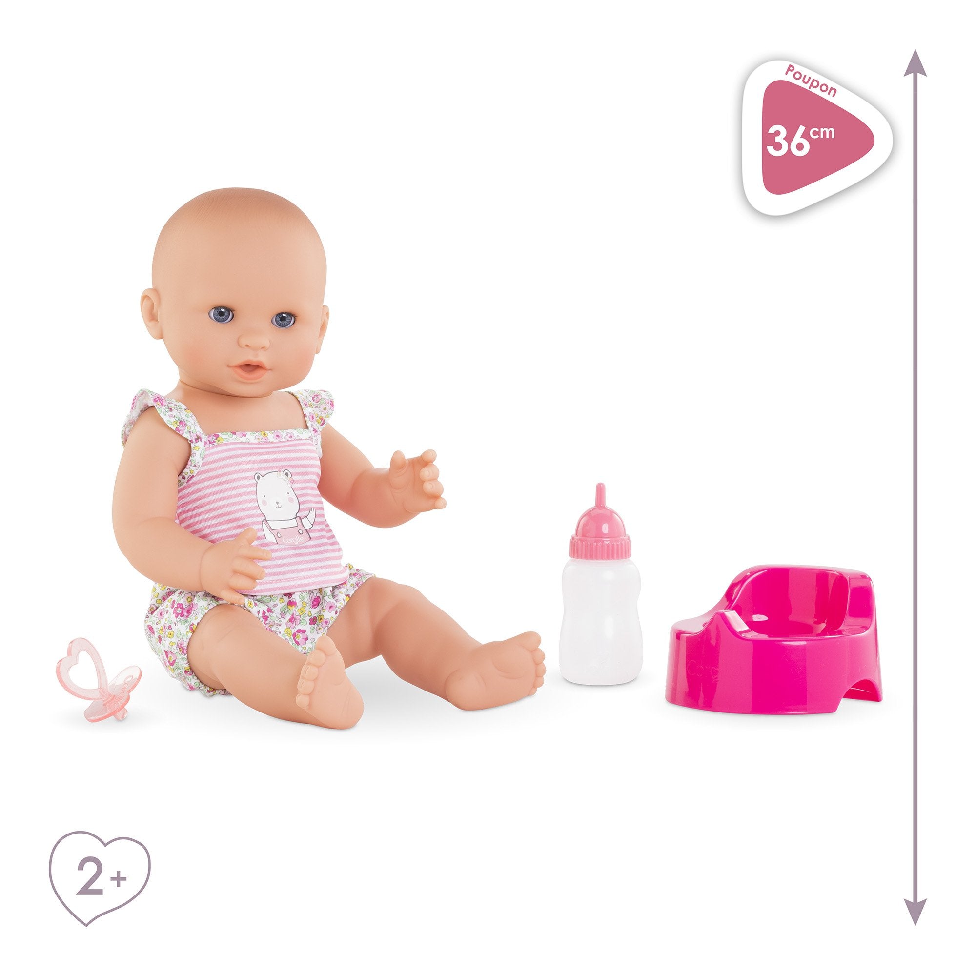 Simba Corolle Mon Grand Poupon Emma Bebida+Baño Húmedo Muñeca Bebé
