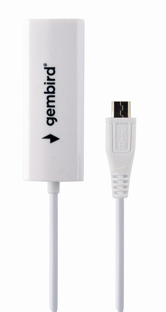 Gembird Adaptador Micro Usb A Rj45 Lan 100mbit/S Blanco Nic-Mu2-01