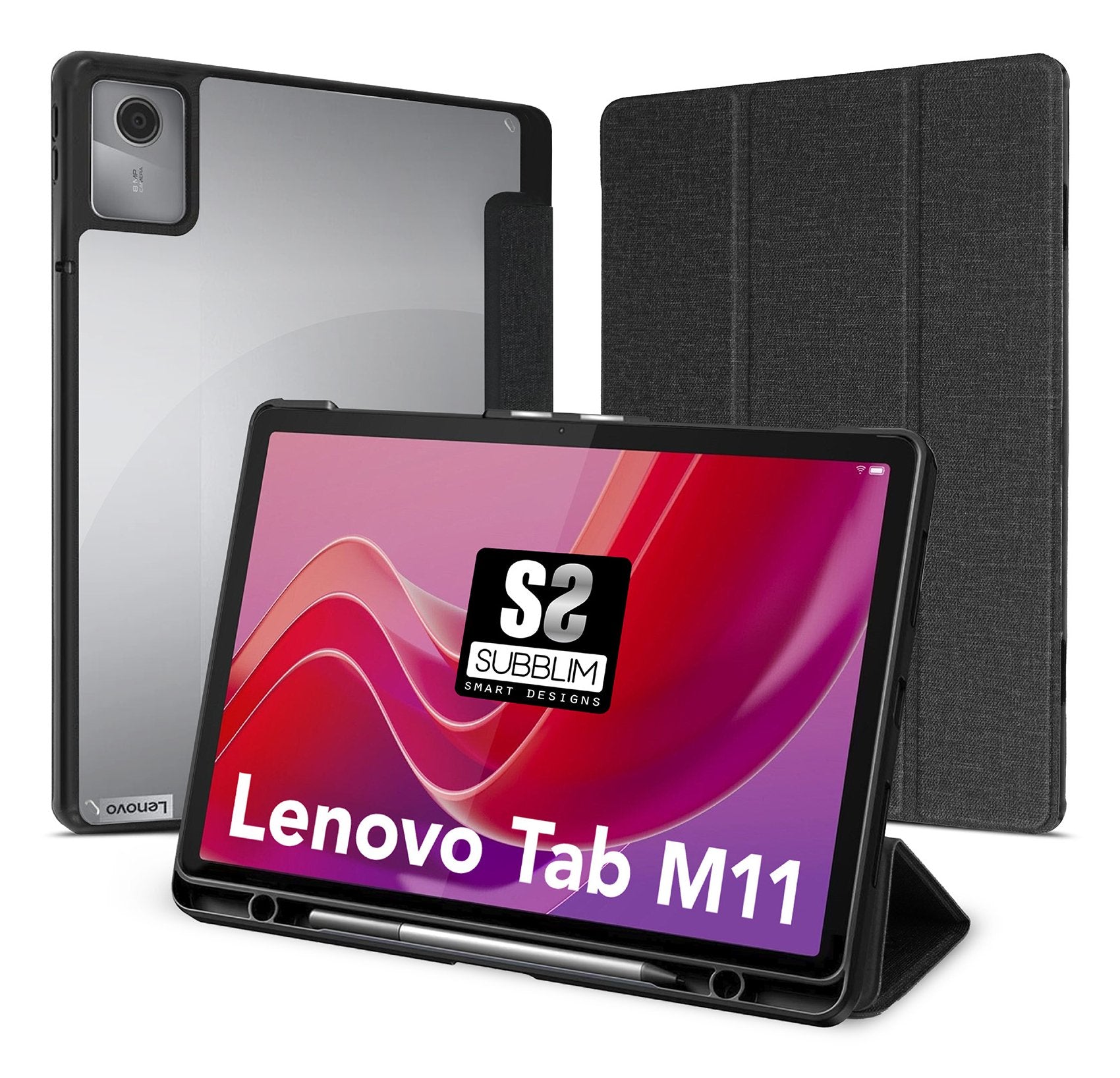 EAN 8436586743116 - SUBBLIM SUBCST-5SC130 funda para tablet 27,9 cm (11") Folio Negro imagen 1