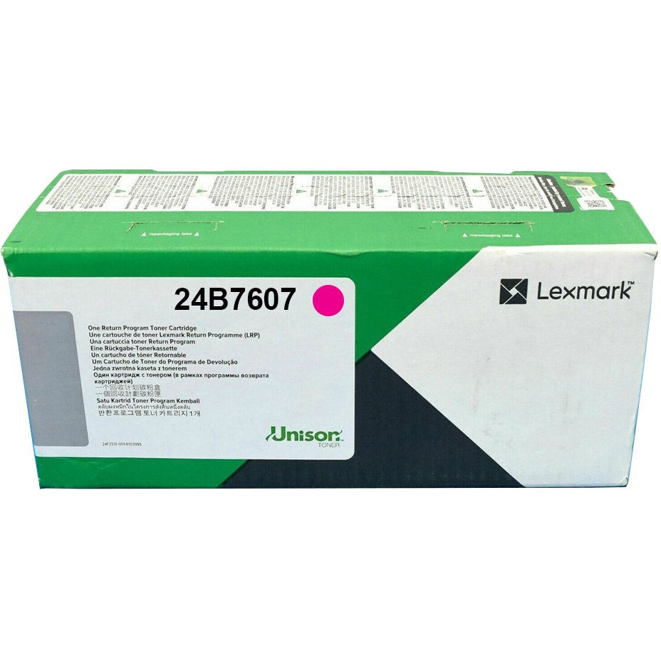 EAN 0734646761468 - Lexmark 24B7607 cartucho de tóner 1 pieza(s) Original Magenta imagen 1