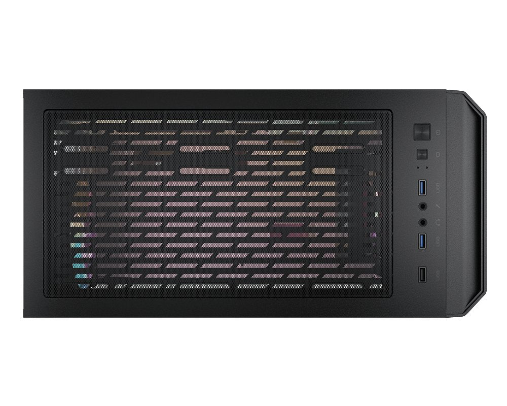 Caja Pc Cougar Mg140 Air Rgb Black Cristal Templado