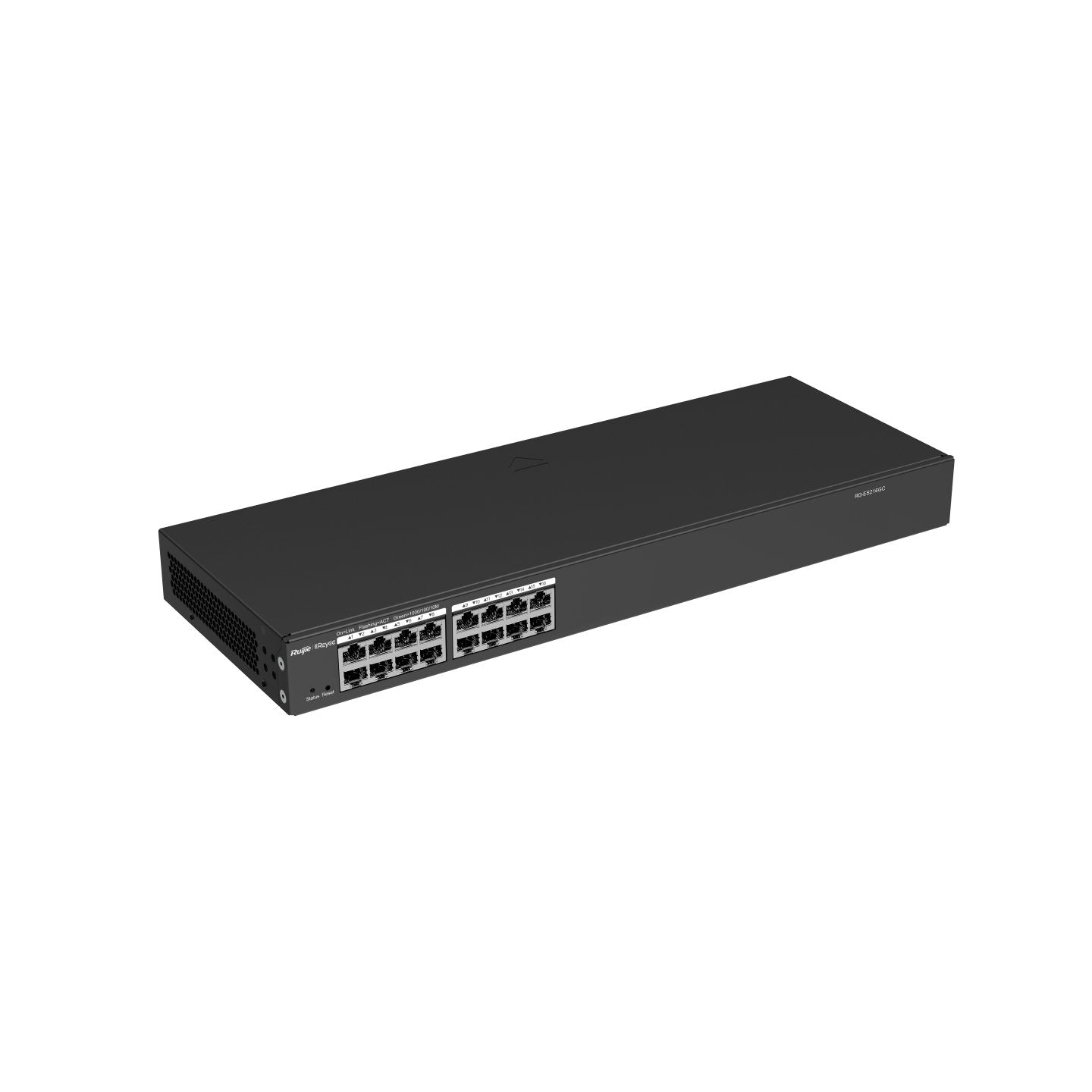 Reyee 16-Port Gigabit Smart Switch, 16 Gigabit Rj45 Ports,19-Inch Rack-Mountable Steel Case