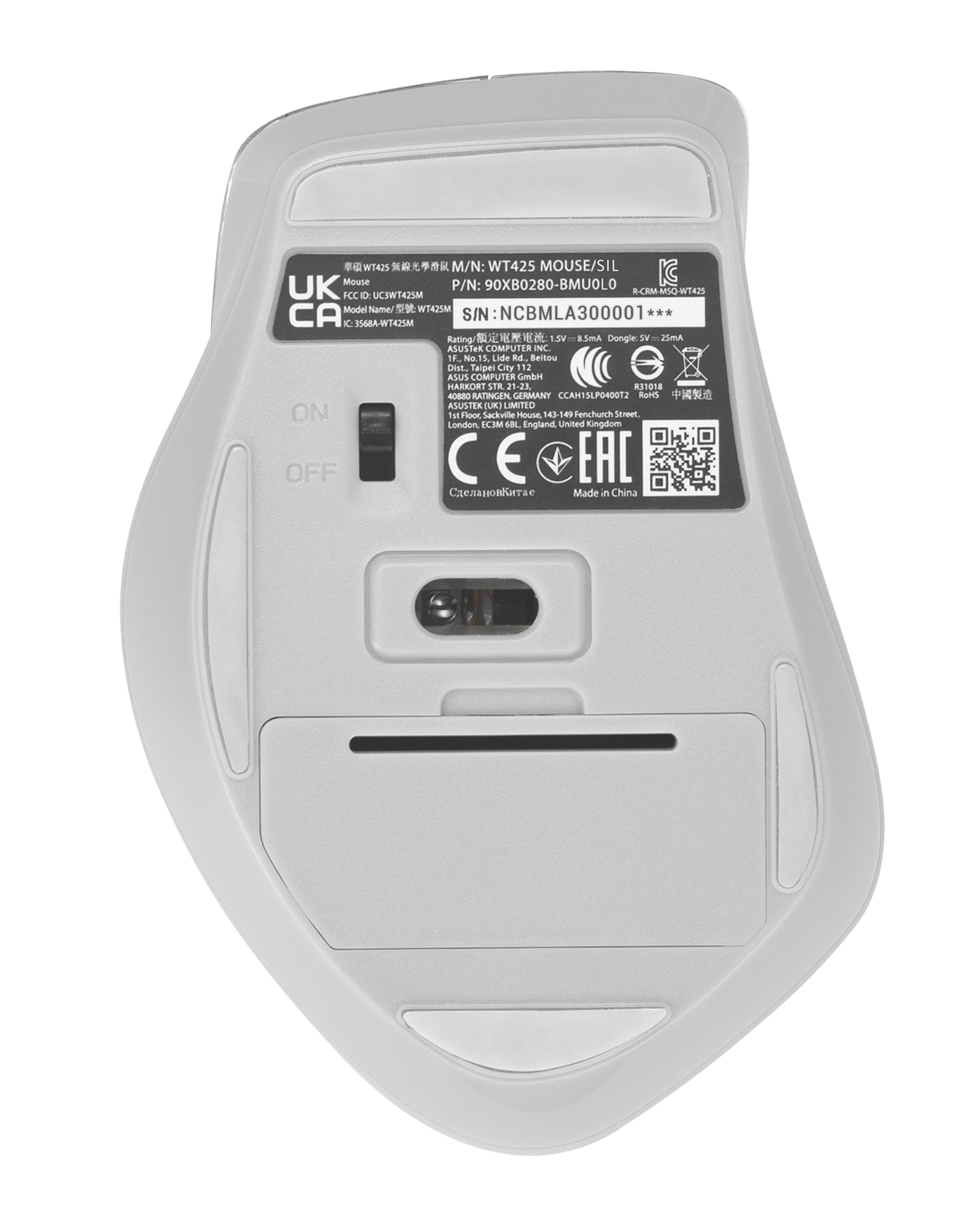 EAN 4711387970157 - ASUS WT425 ratón Oficina mano derecha RF inalámbrico 1600 DPI imagen 5