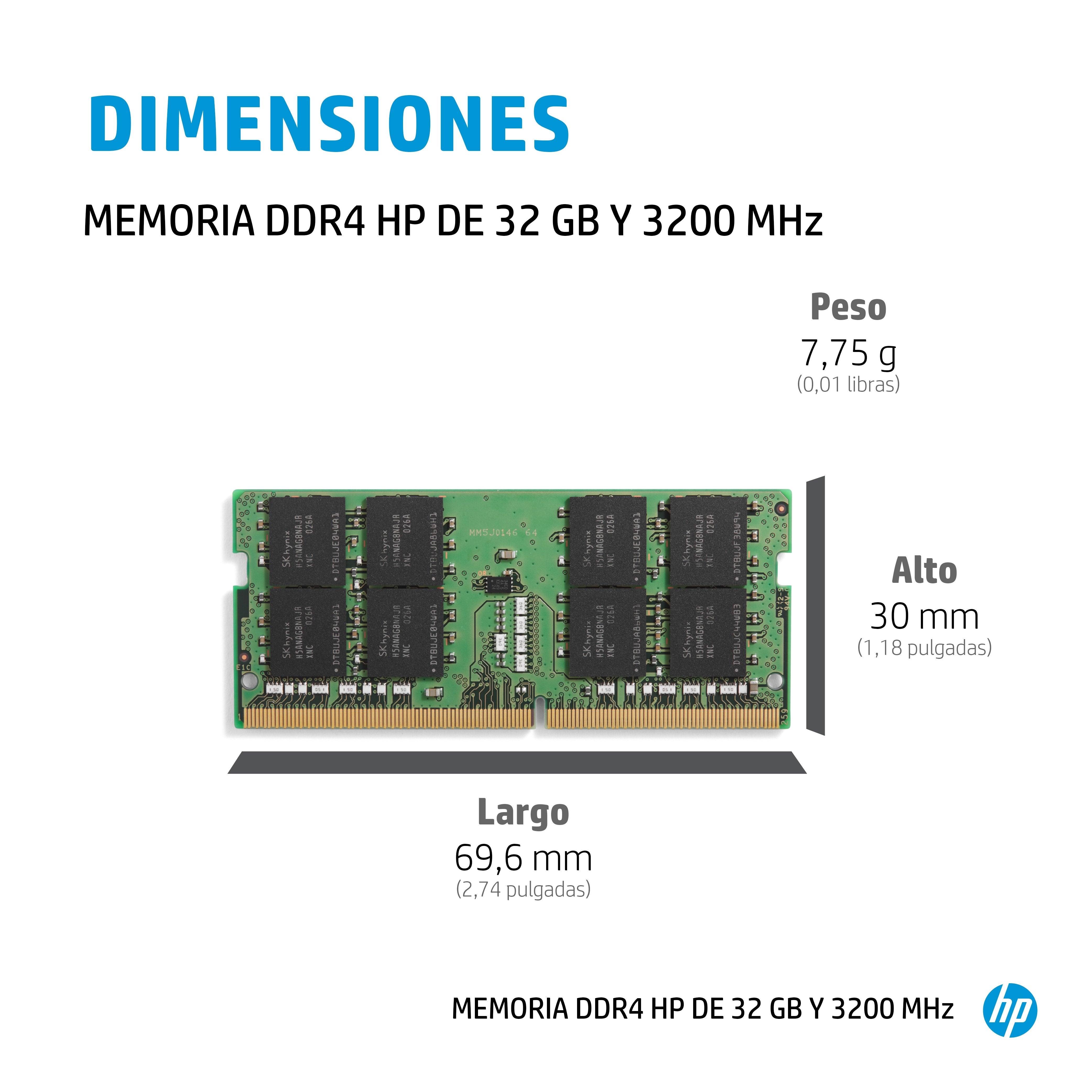 EAN 0196188246894 - HP 4S967AA#AC3 módulo de memoria 32 GB DDR4 260-pin SO-DIMM imagen 4