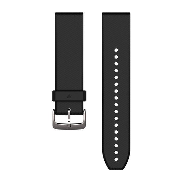 Garmin Ersatzarmband Quickfit 22mm Negro Silver Silicone
