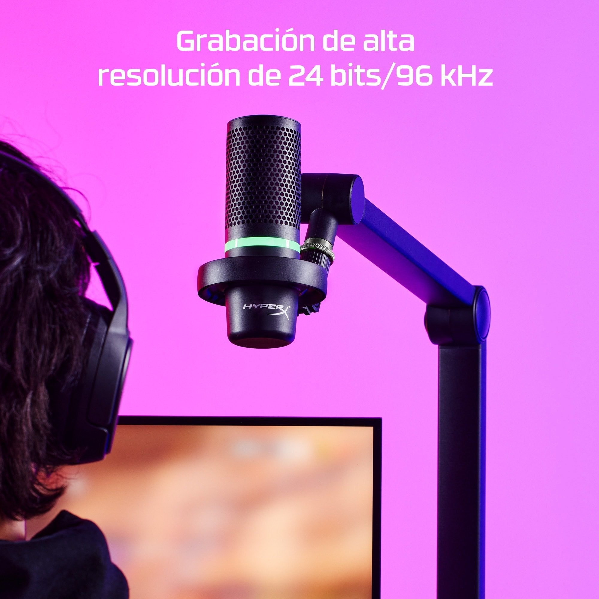EAN 0196188046449 - HyperX DuoCast - USB Microphone (Black) - RGB Lighting Micrófono para videoconsola imagen 7