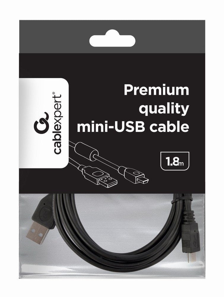Gembird Cable Usb 2.0 A Mini-Usb 1.8m Negro