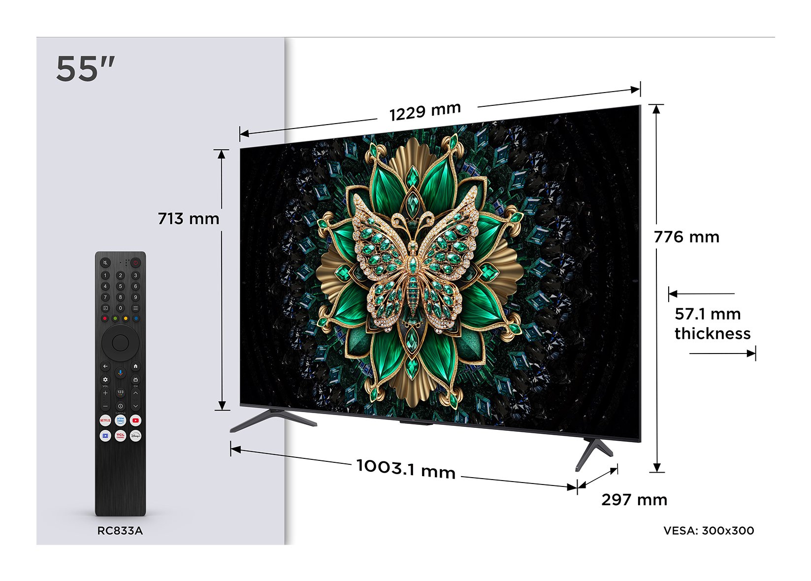 EAN 5901292525804 - TCL C6K 55C6K Televisor 139,7 cm (55") 4K Ultra HD Smart TV Wifi Metálico imagen 2