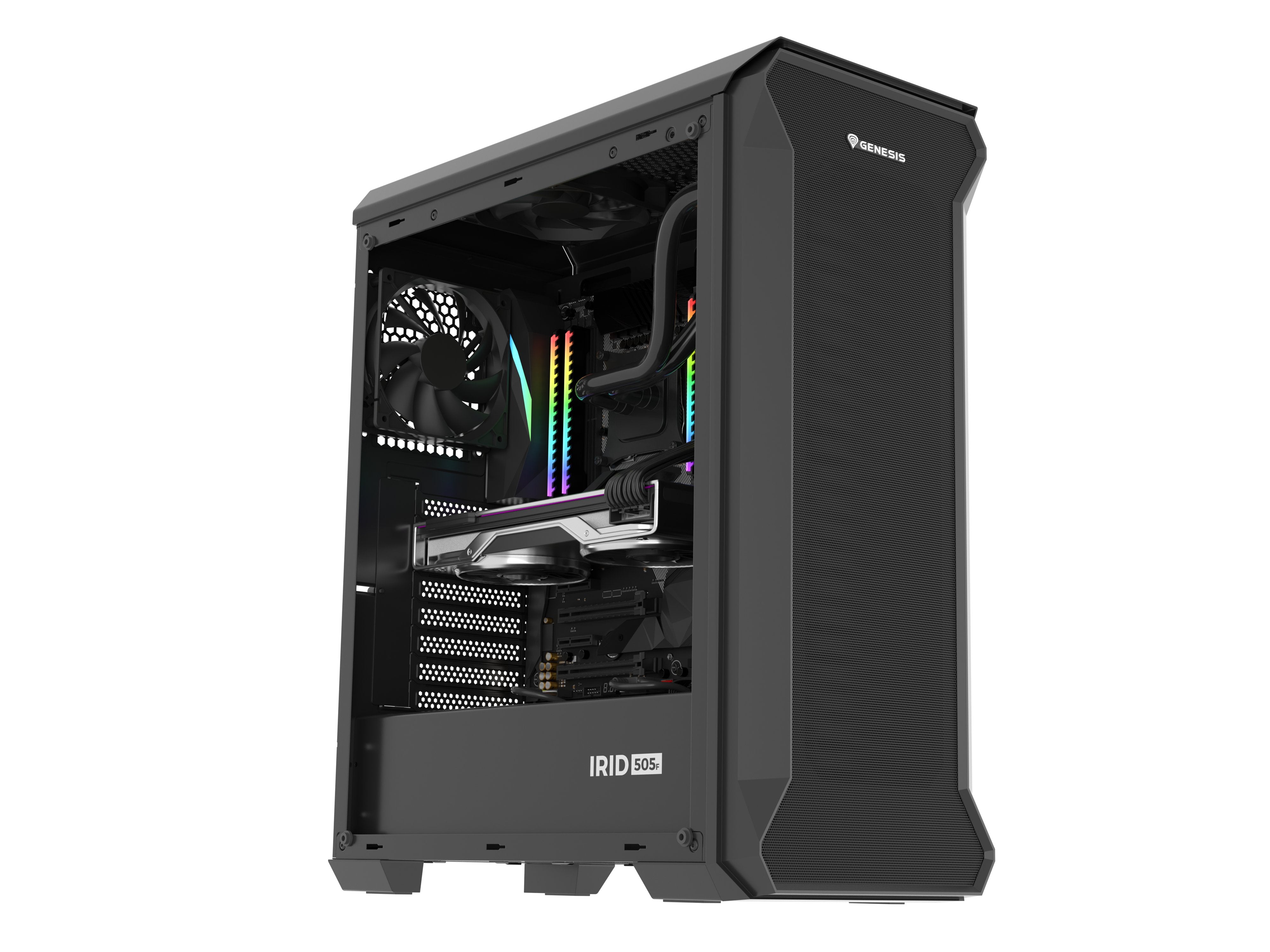 Caja Pc Genesis Irid 505f Midi Tower Window