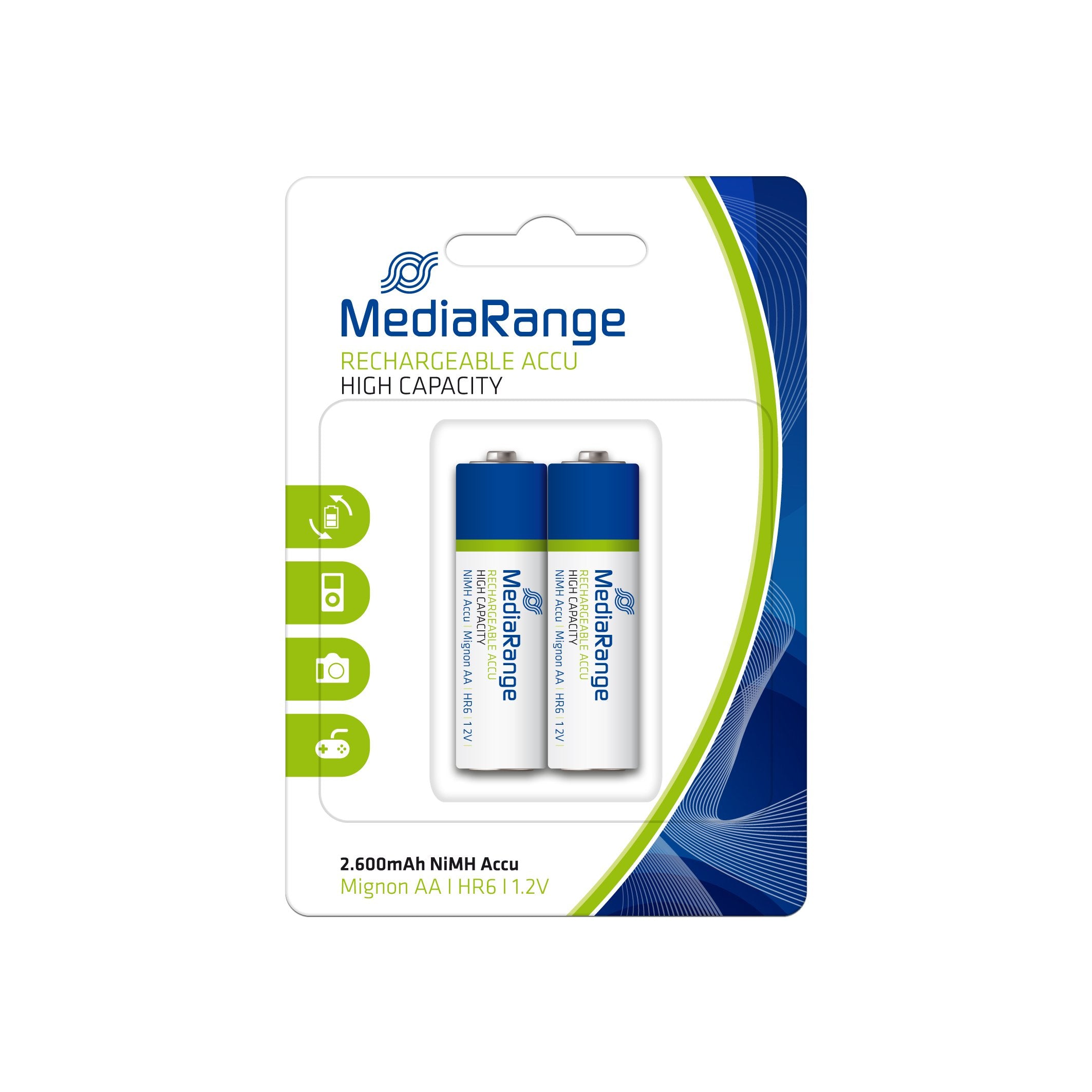 EAN 4260459610465 - MediaRange MRBAT123 pila doméstica Batería recargable AA Níquel-metal hidruro (NiMH) imagen 1
