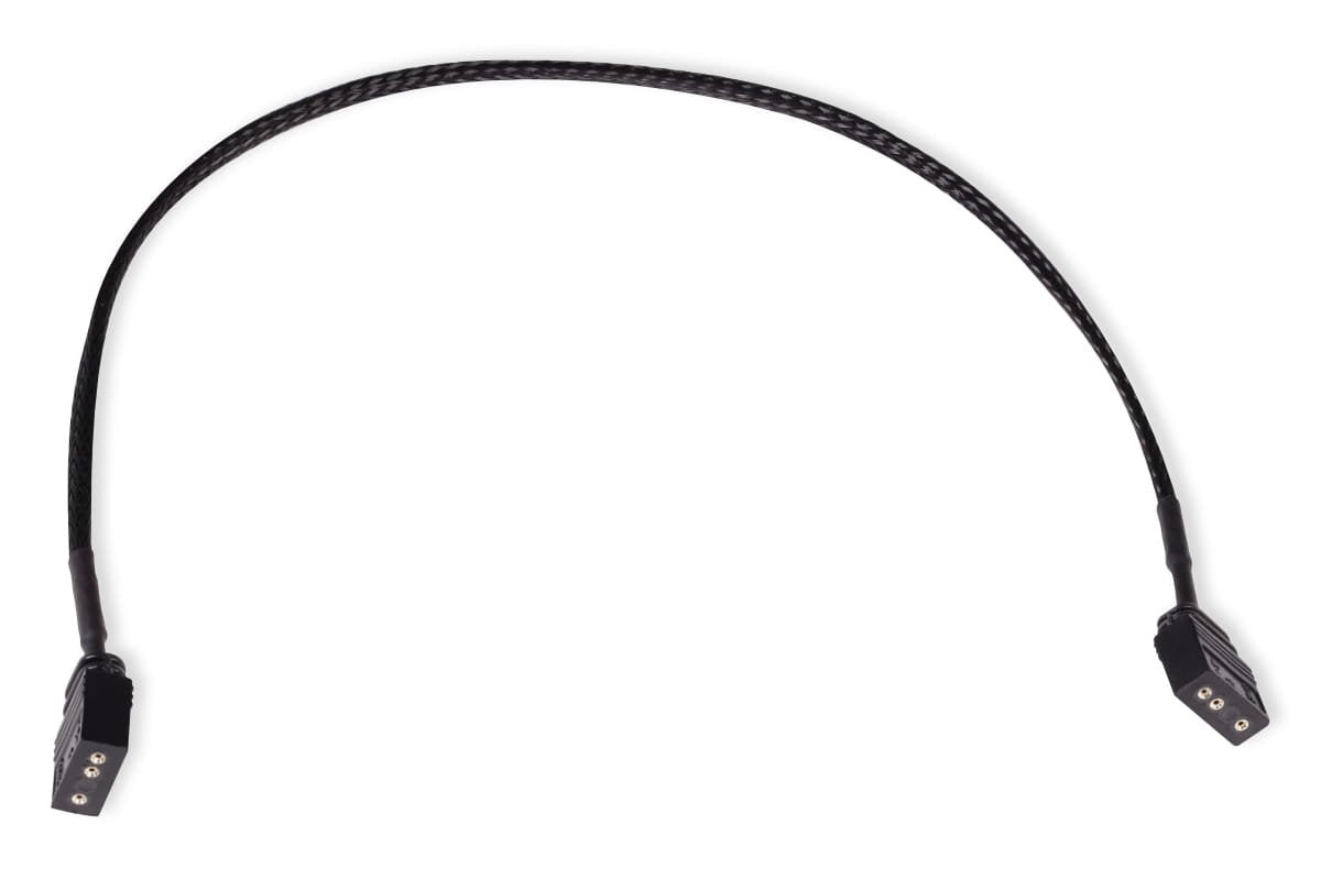 Cable De Extensión Alphacool Argb De 3 Pines A 3 Pines, 30 Cm Negro, Conector Incluido 18702