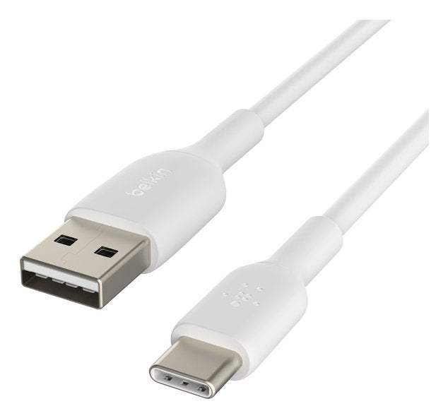Cable Belkin Usb-C/Usb-A Pvc Cable 1m, 2pack Blanco Cab001bt1mwh2pk