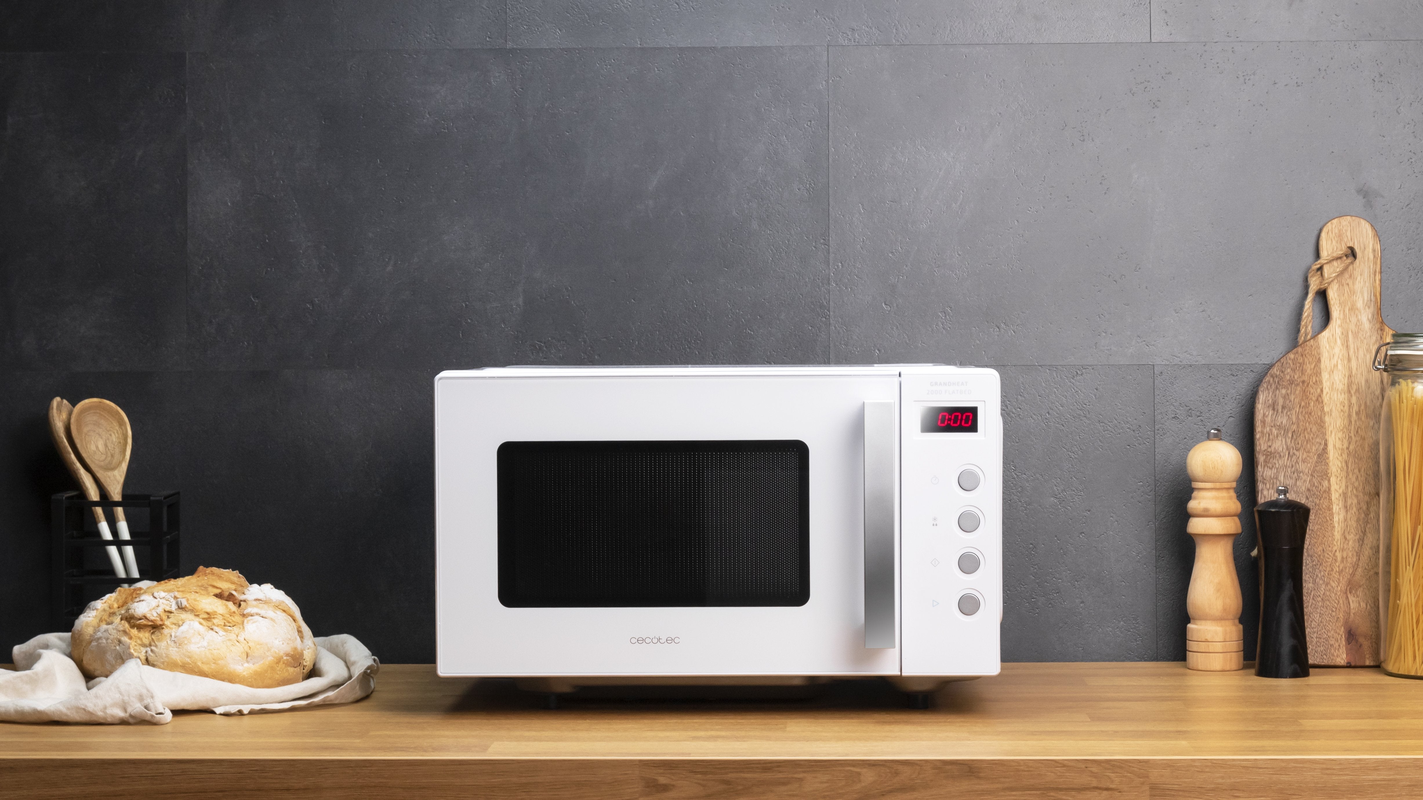 EAN 8435484013970 - Cecotec GrandHeat 2000 Flatbed Blanco Solo microondas Encimera 20 L 700 W imagen 3