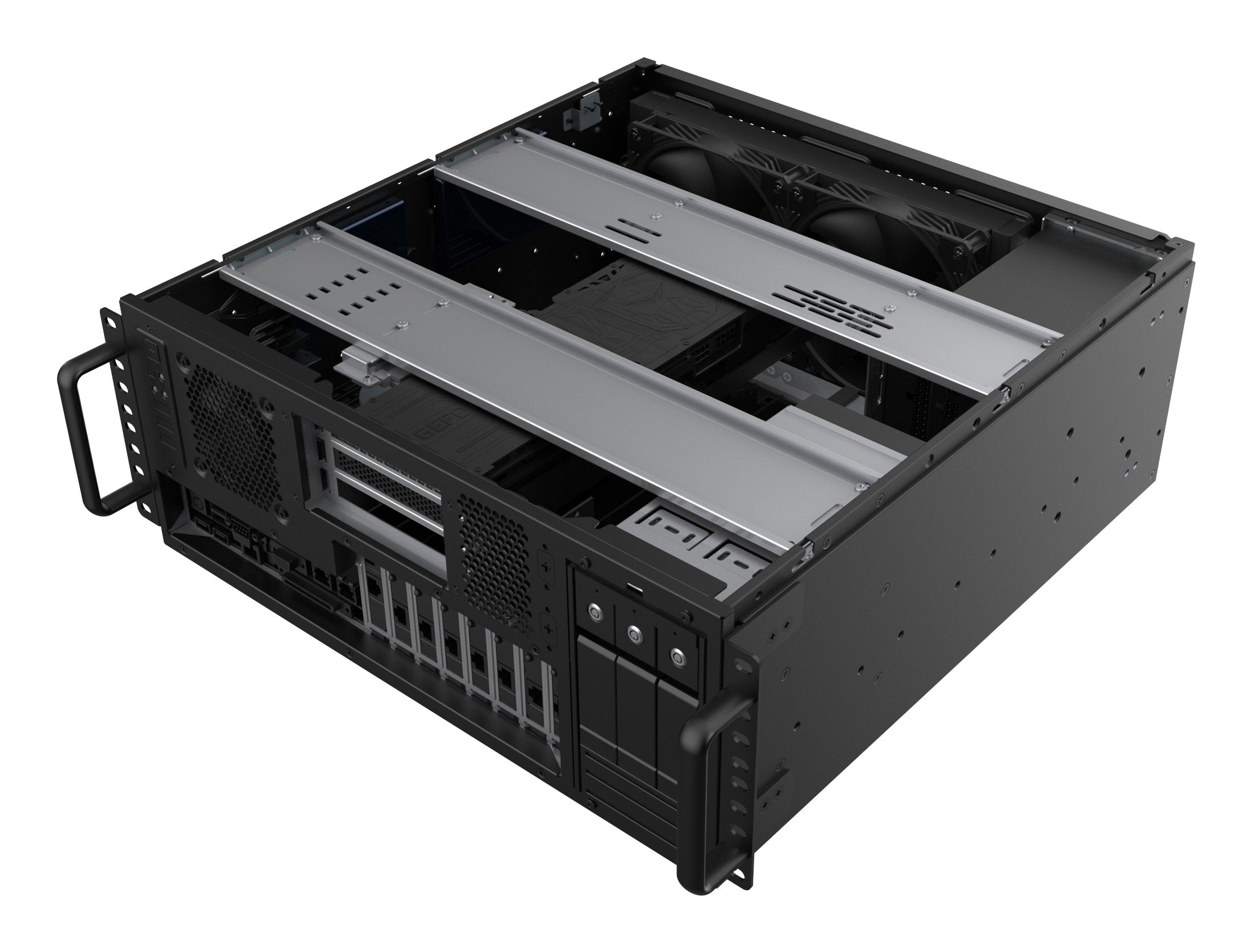 EAN 4710679817231 - Silverstone RM47-502-I carcasa de ordenador Estante Negro imagen 1