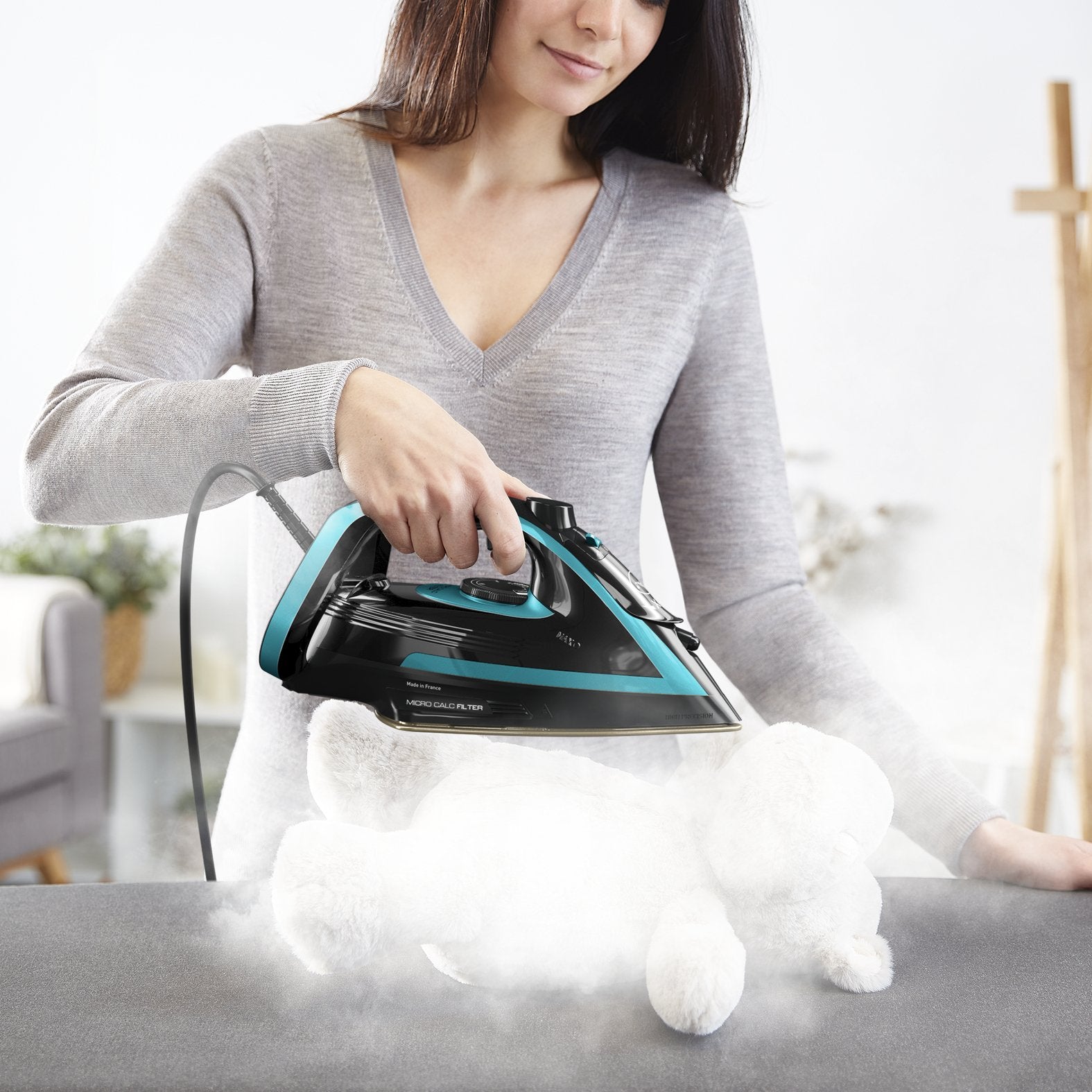 Tefal Plancha Puregliss Fv8066e0 Negro Azul